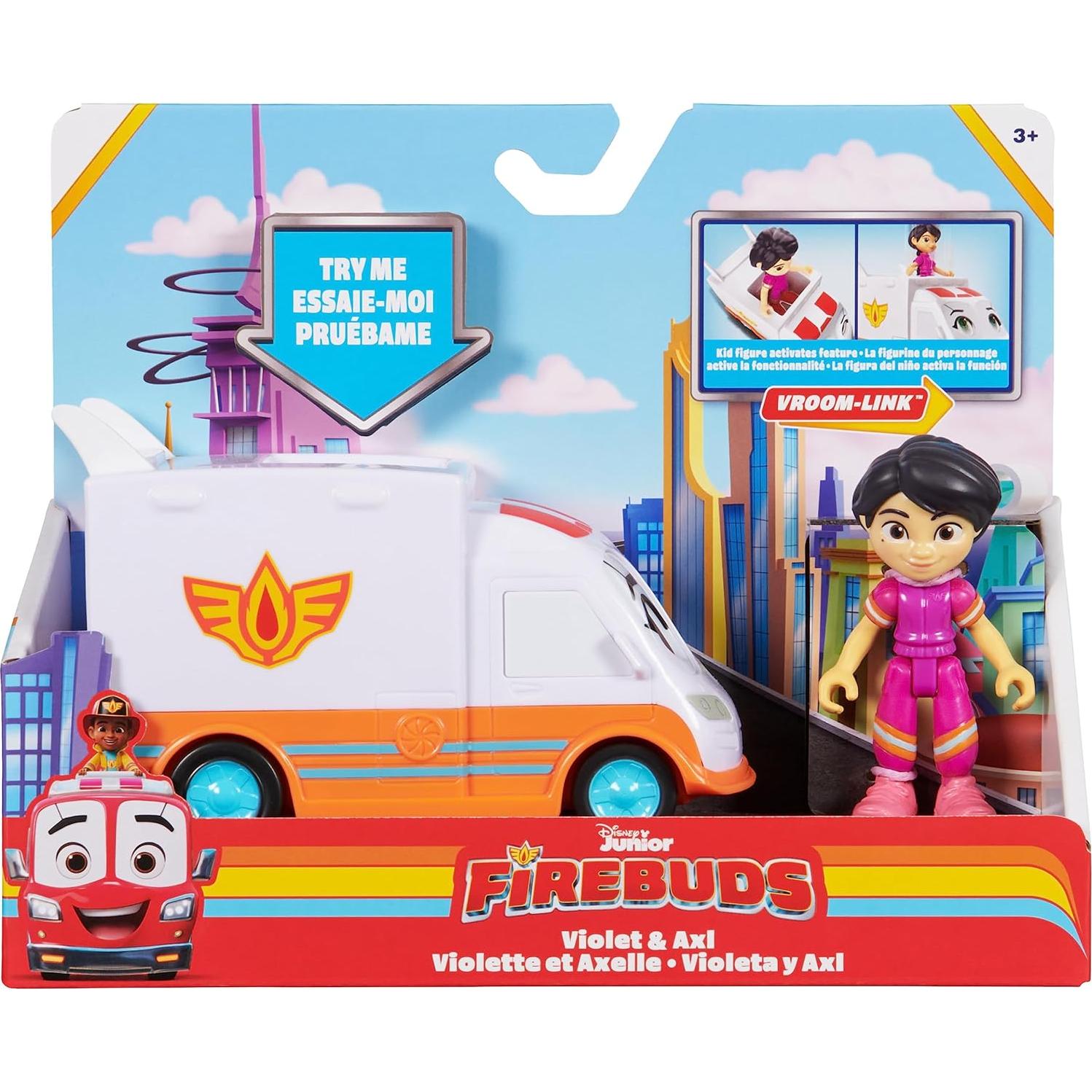 Figura de Acción Ambulancia Axl y Violet Disney Junior Firebuds