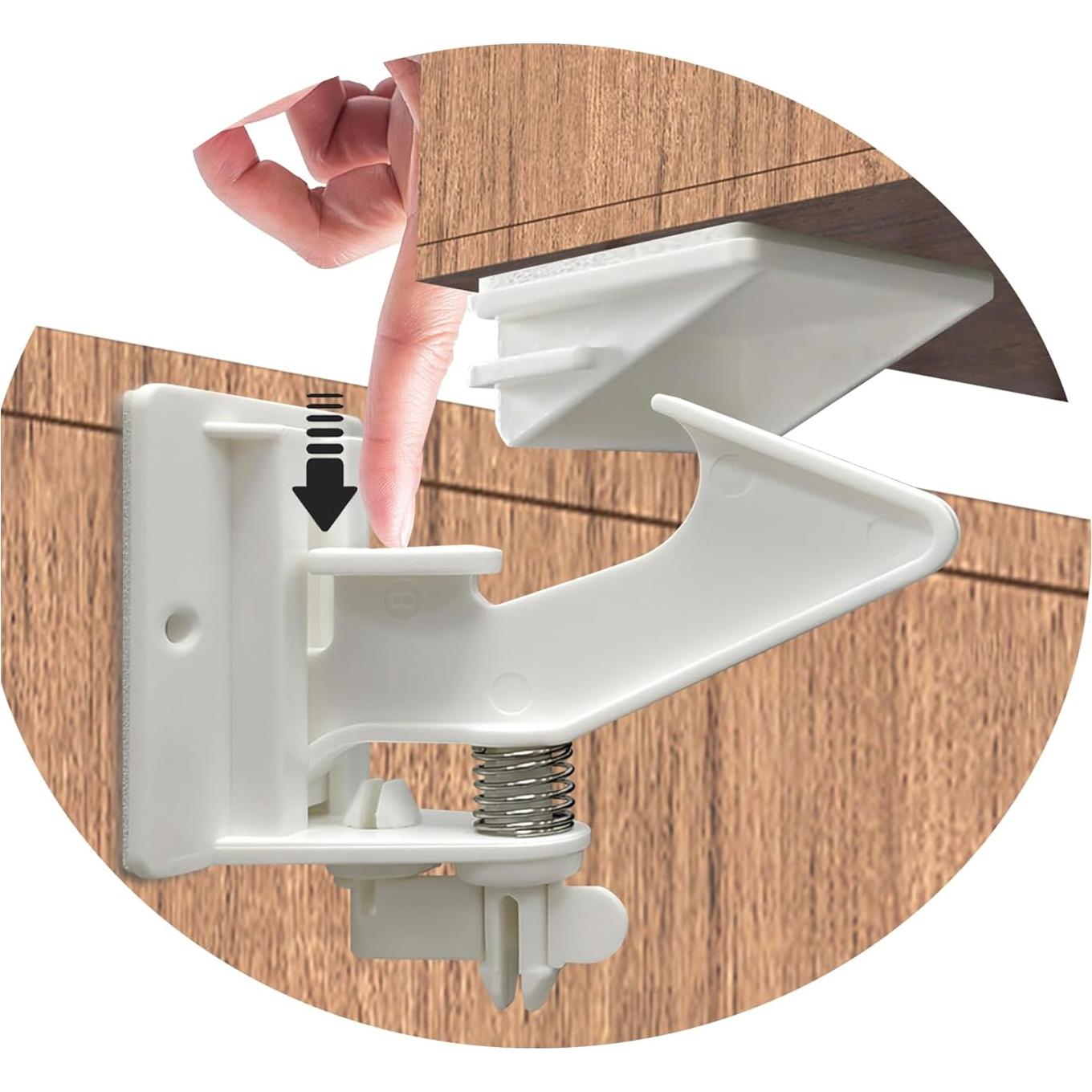 12 Cerraduras de Gabinete Vmaisi Seguridad Niños Adhesivo