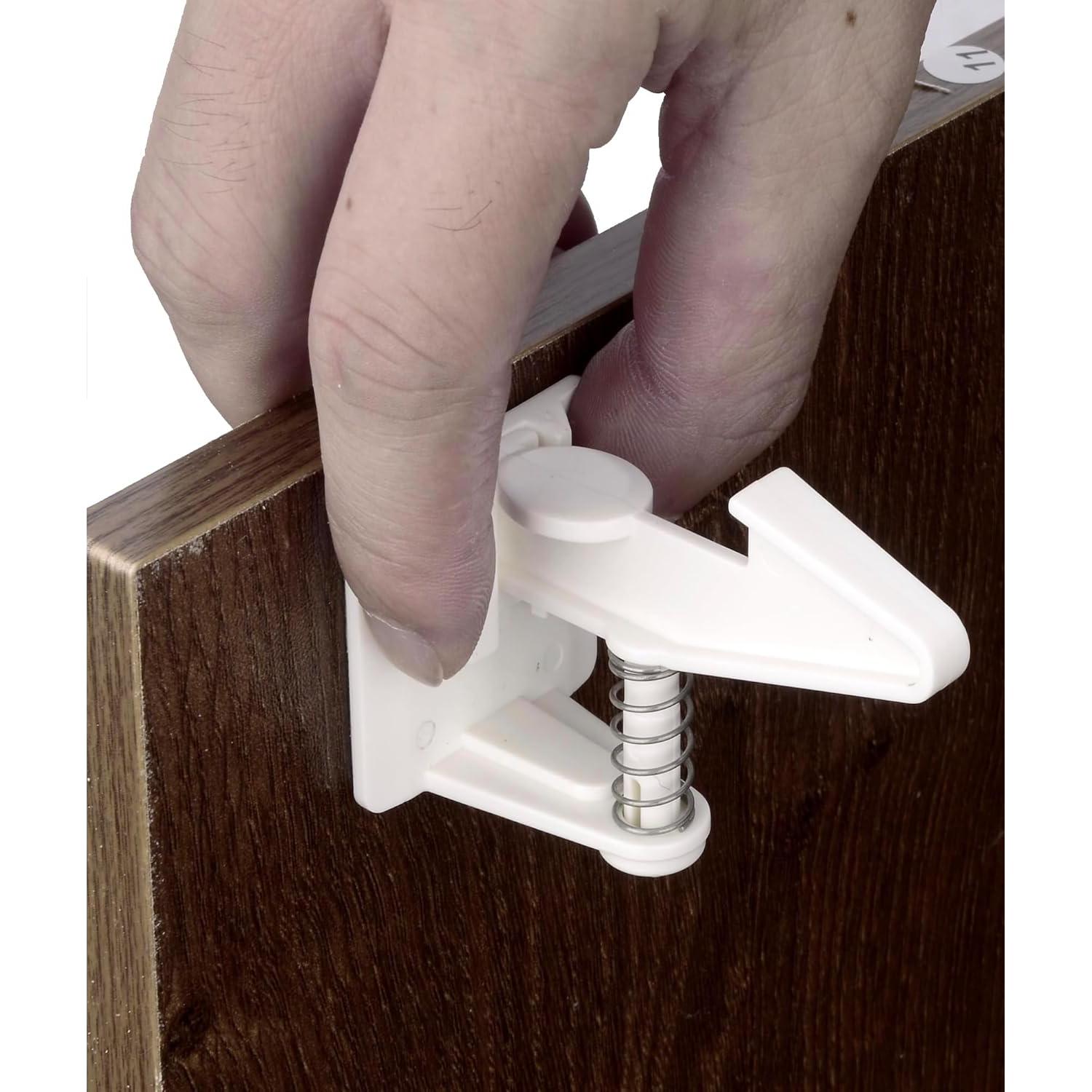 12 Cerraduras de Gabinete Vmaisi Seguridad Niños Adhesivo