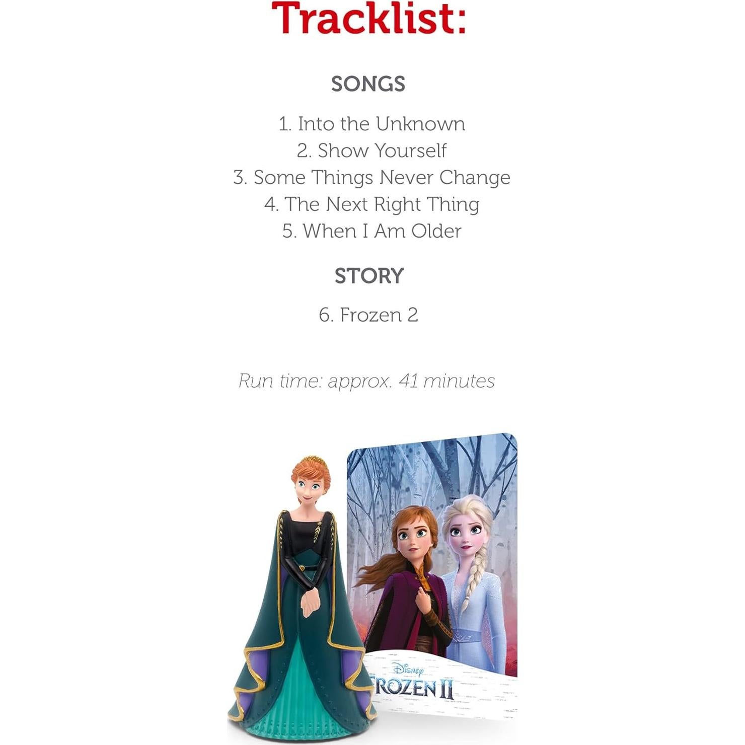 Figurita de Audio Tonies Anna Disney Frozen 2 con 5 Canciones