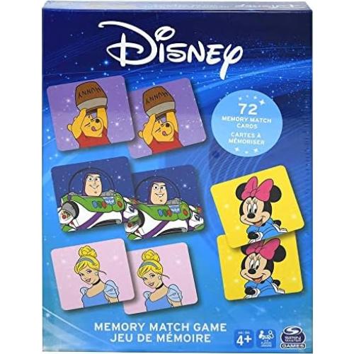Juego de Memoria Disney Crenstone 72 Cartas para Niños