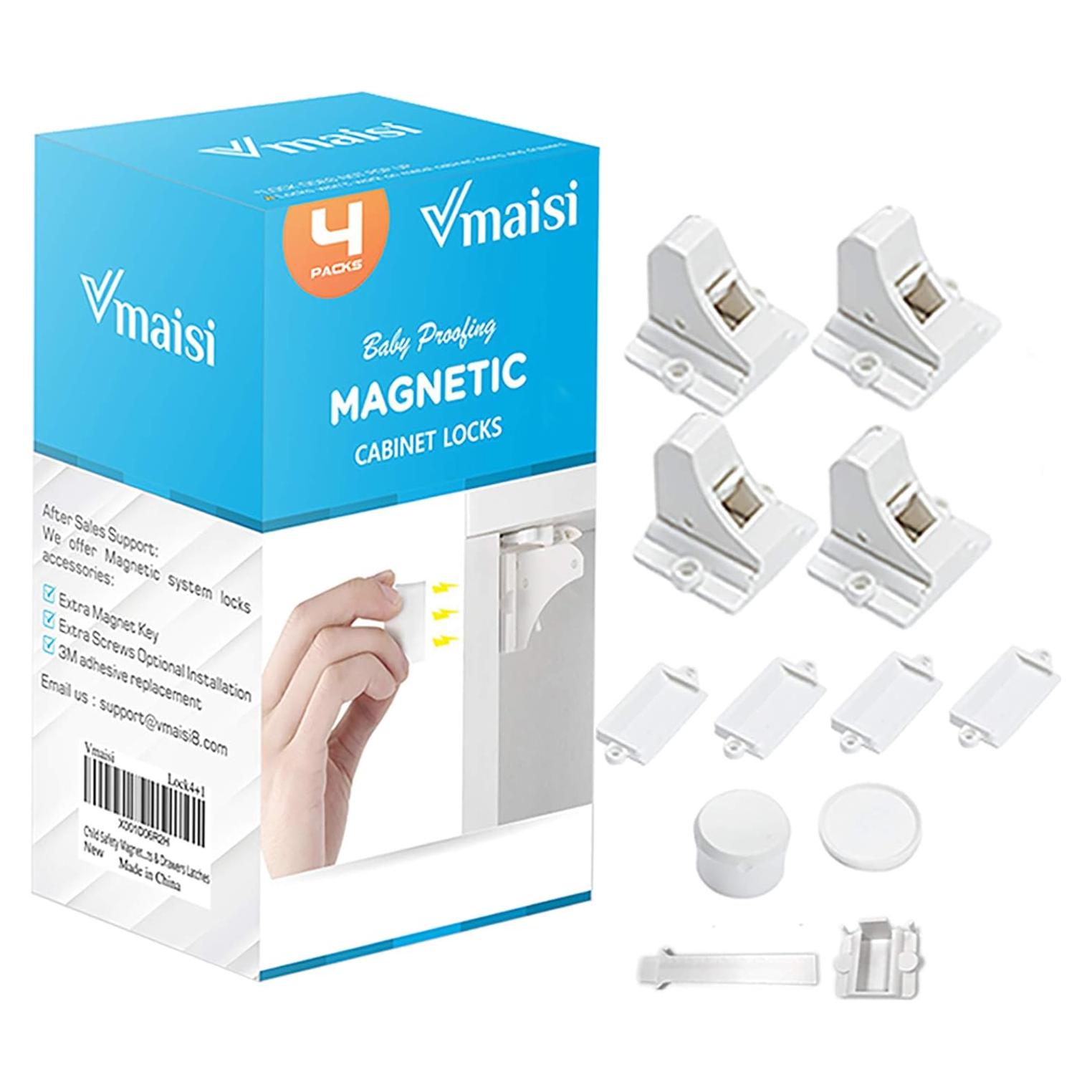 Bloqueos Magnéticos de Seguridad Infantil vmaisi - 4 Cierres