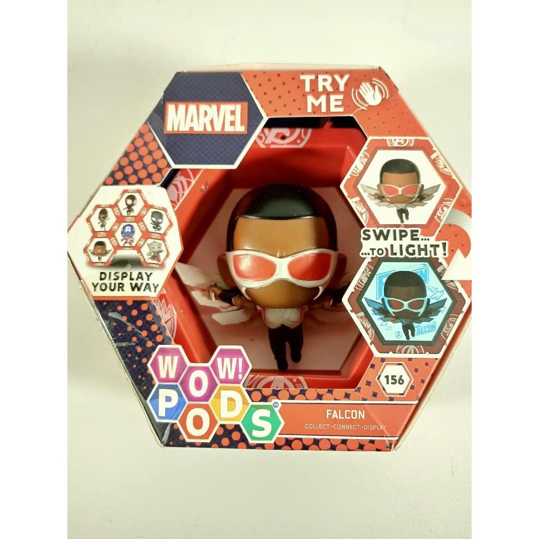 Figura Bobble-Head Falcon WOW! PODS Marvel 10 cm Iluminada