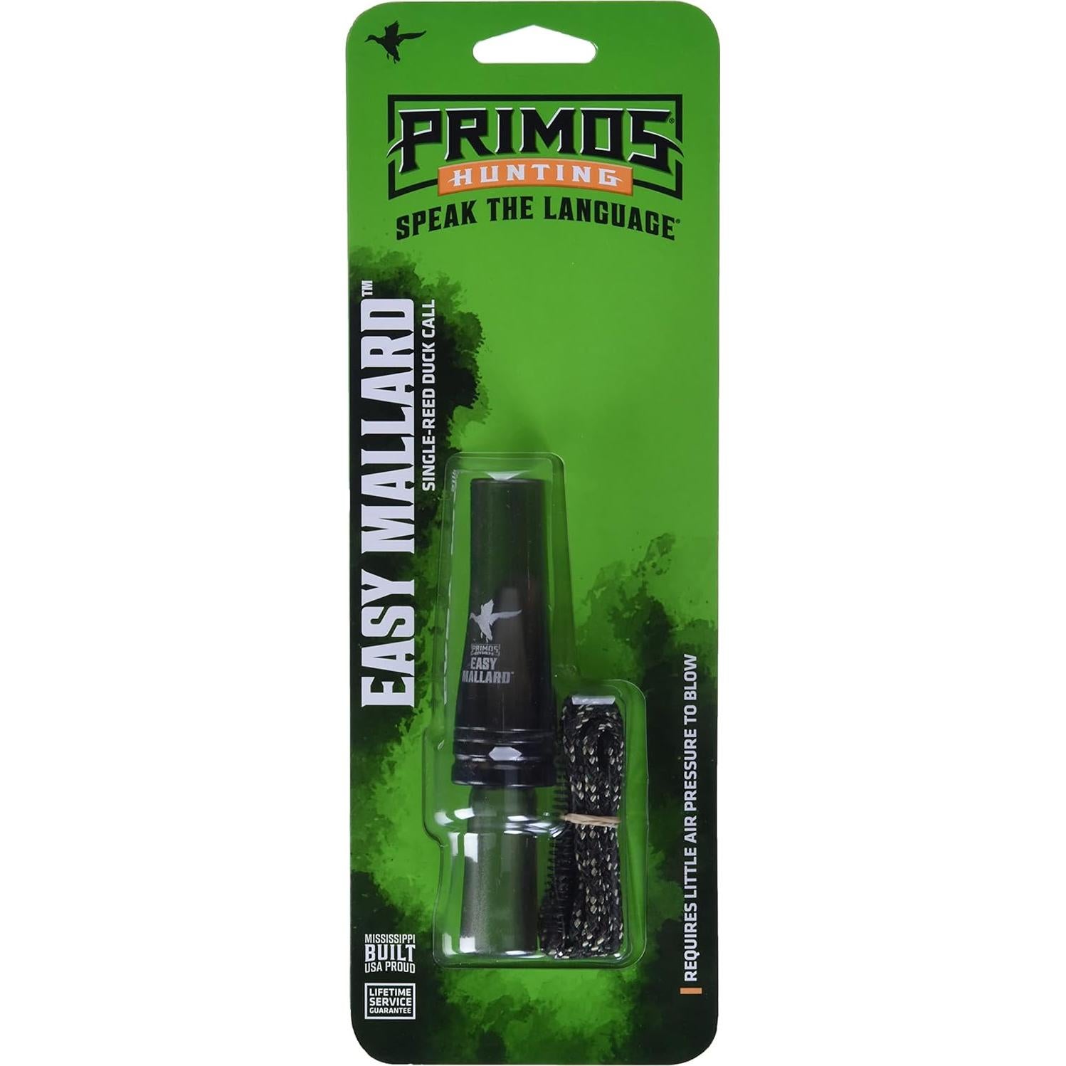 Llamador de Patos Primos 805 Un Solo Lengüeta Multicolor