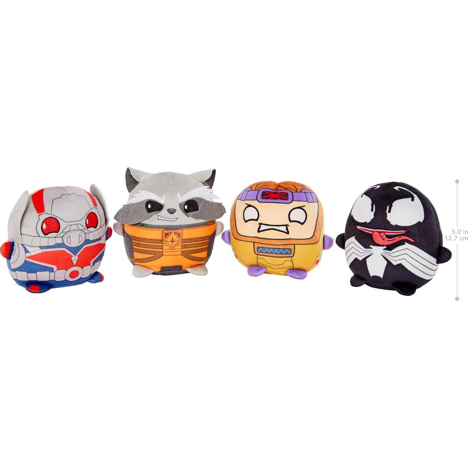 Set de 4 Peluches Cuutopia Marvel Mattel 12,7 cm Kawaii