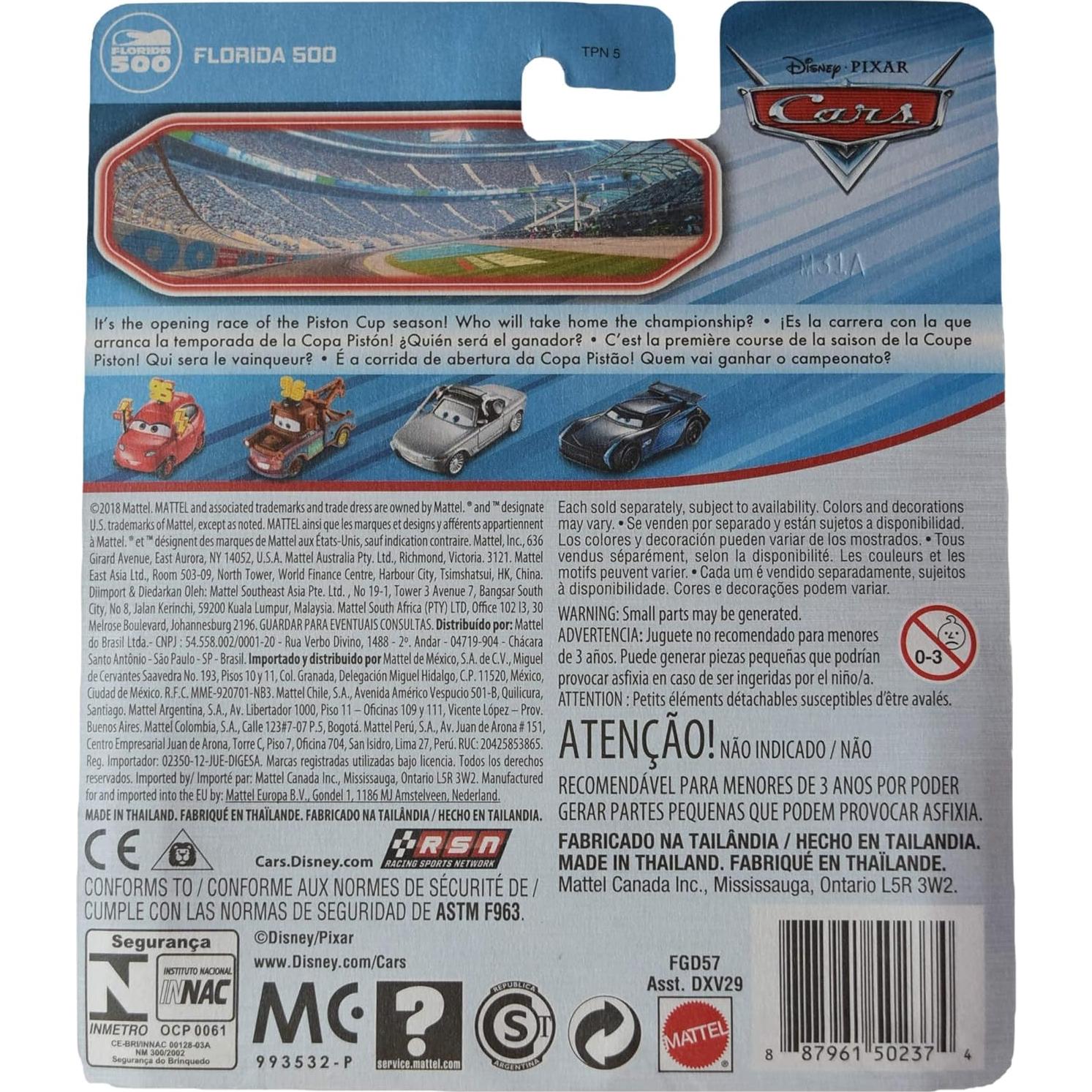 Auto Coleccionable Disney Pixar Cars McQueen 1:55 Metal