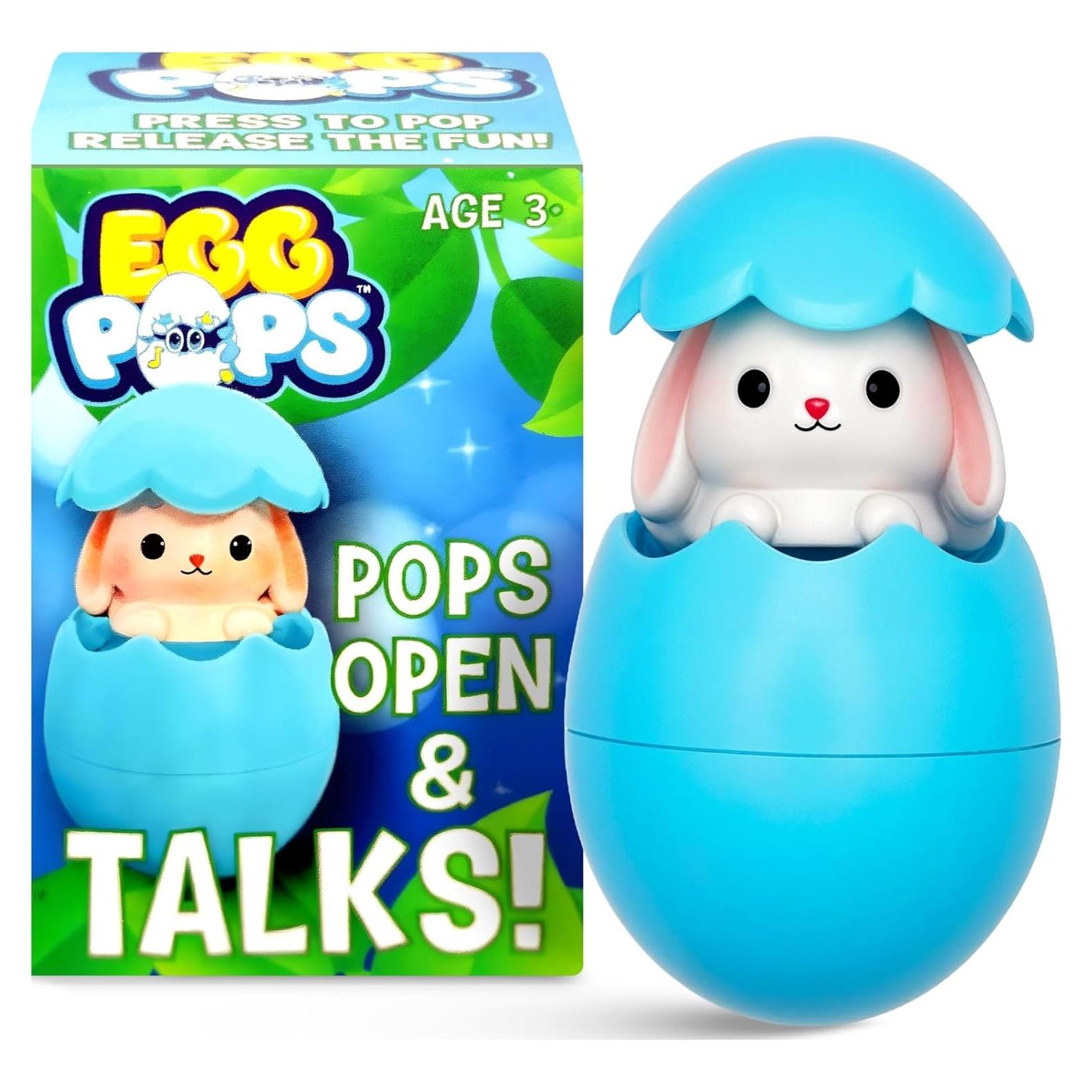Rellenos de Cesta de Pascua Egg Pops Conejo 5cm Juguete Divertido