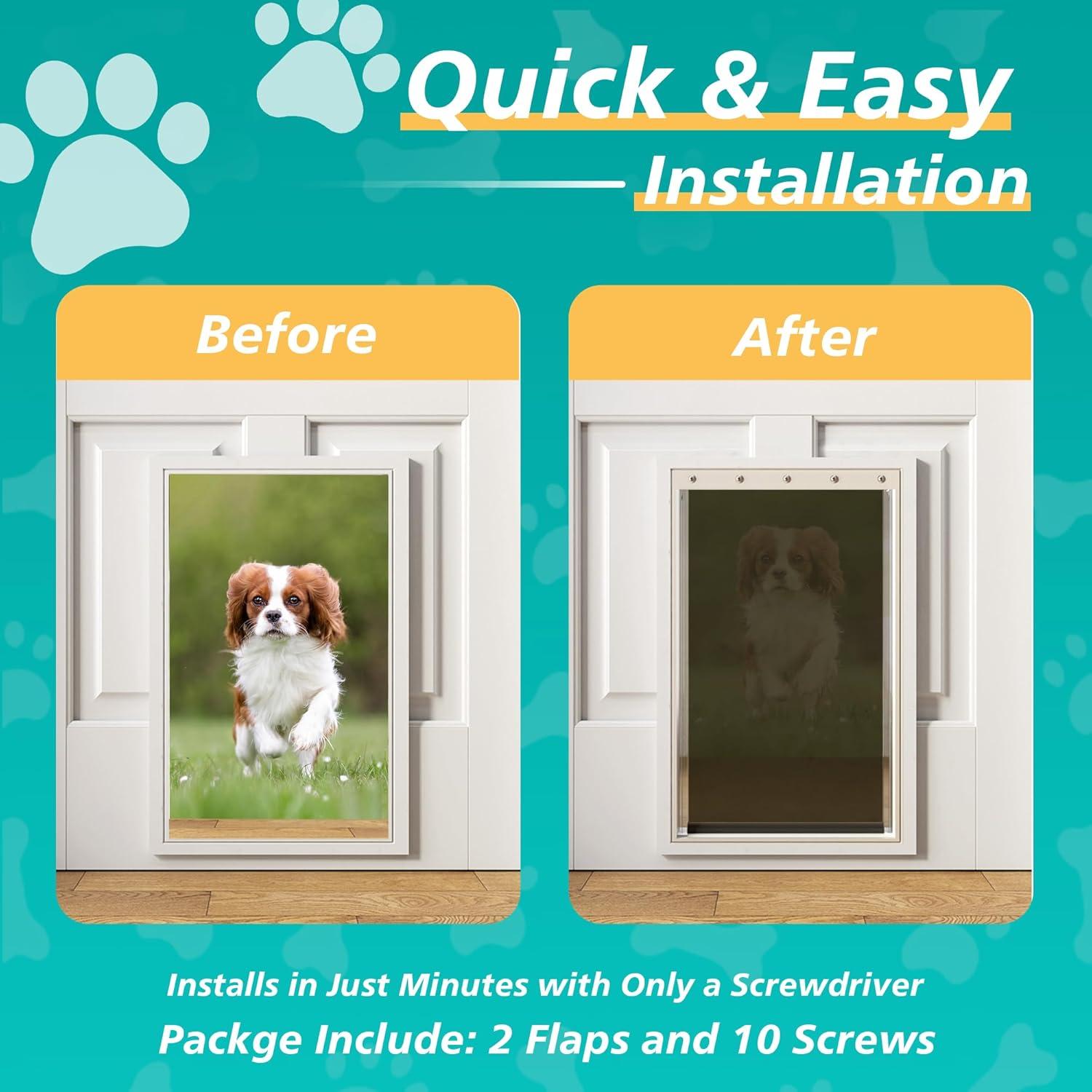 2 Aletas de Reemplazo para Puerta de Perro MOLYLY PAC11-11039