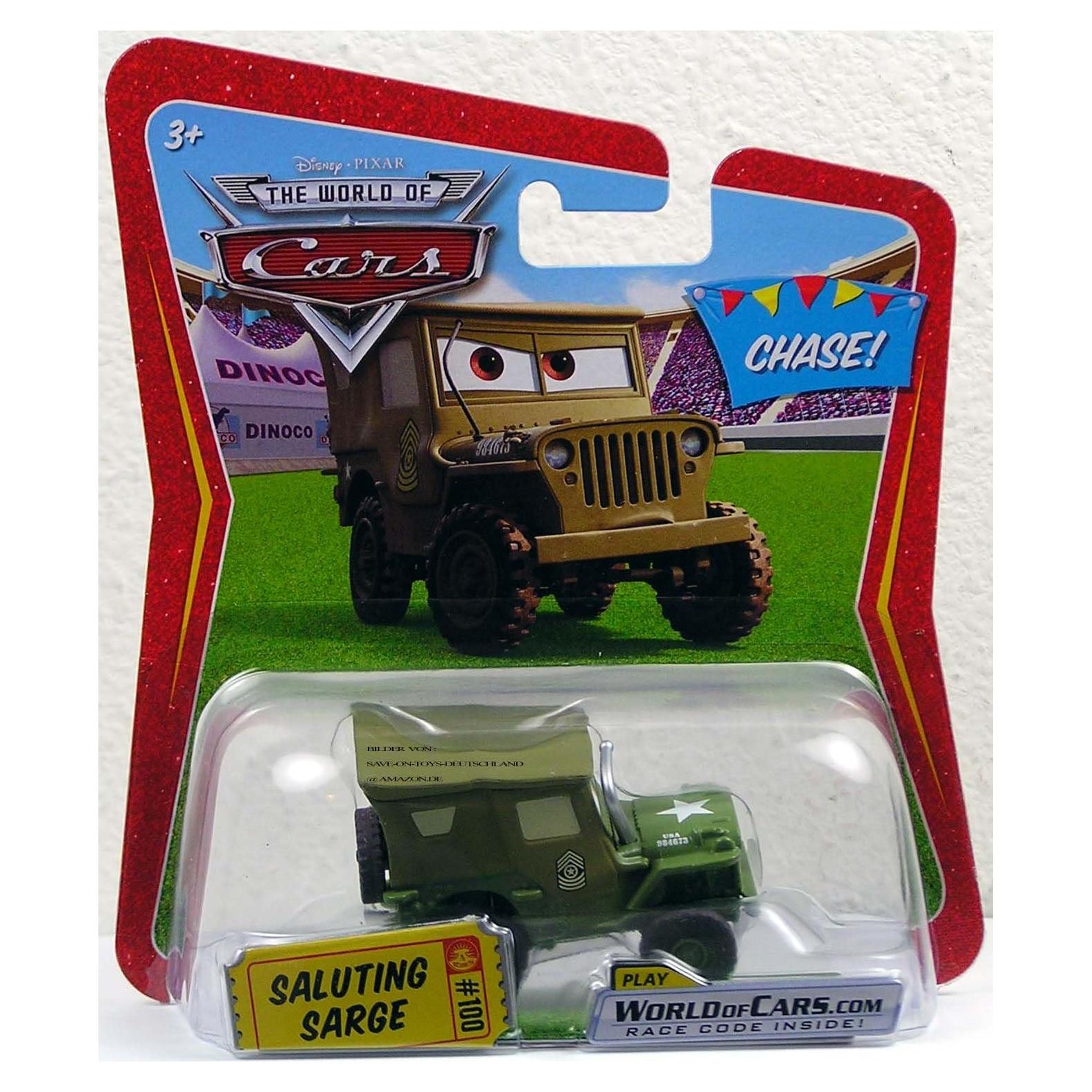 Coche de Metal Fundido Sarge Disney Pixar Cars 1:55