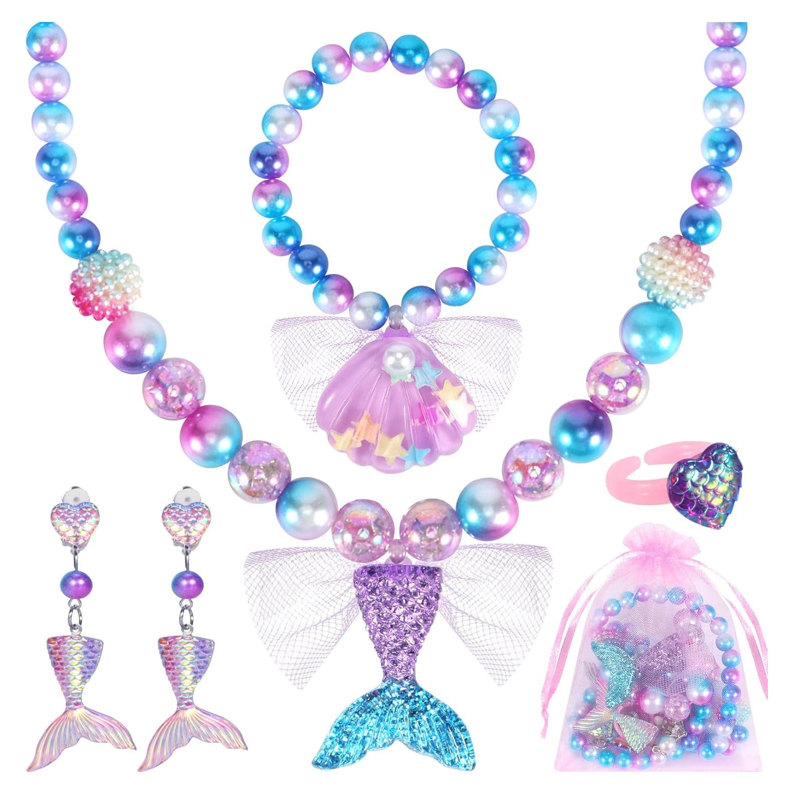 Set Joyería Sirena Chillife para Niñas 3 a 8 Años