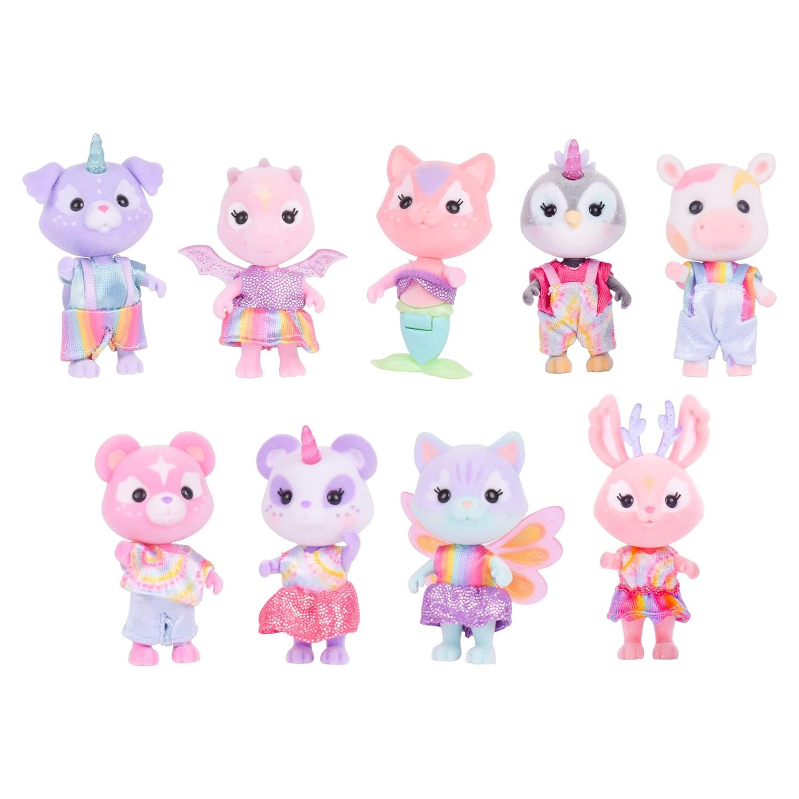 Pals del Arcoíris Sunny Days 9 Muñecas Acolchadas 5 cm