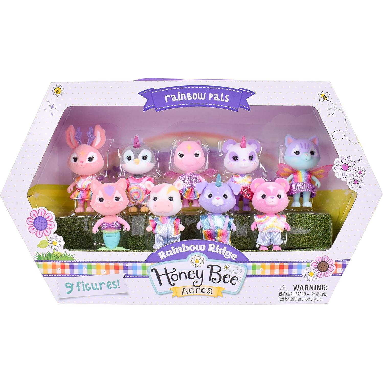 Pals del Arcoíris Sunny Days 9 Muñecas Acolchadas 5 cm