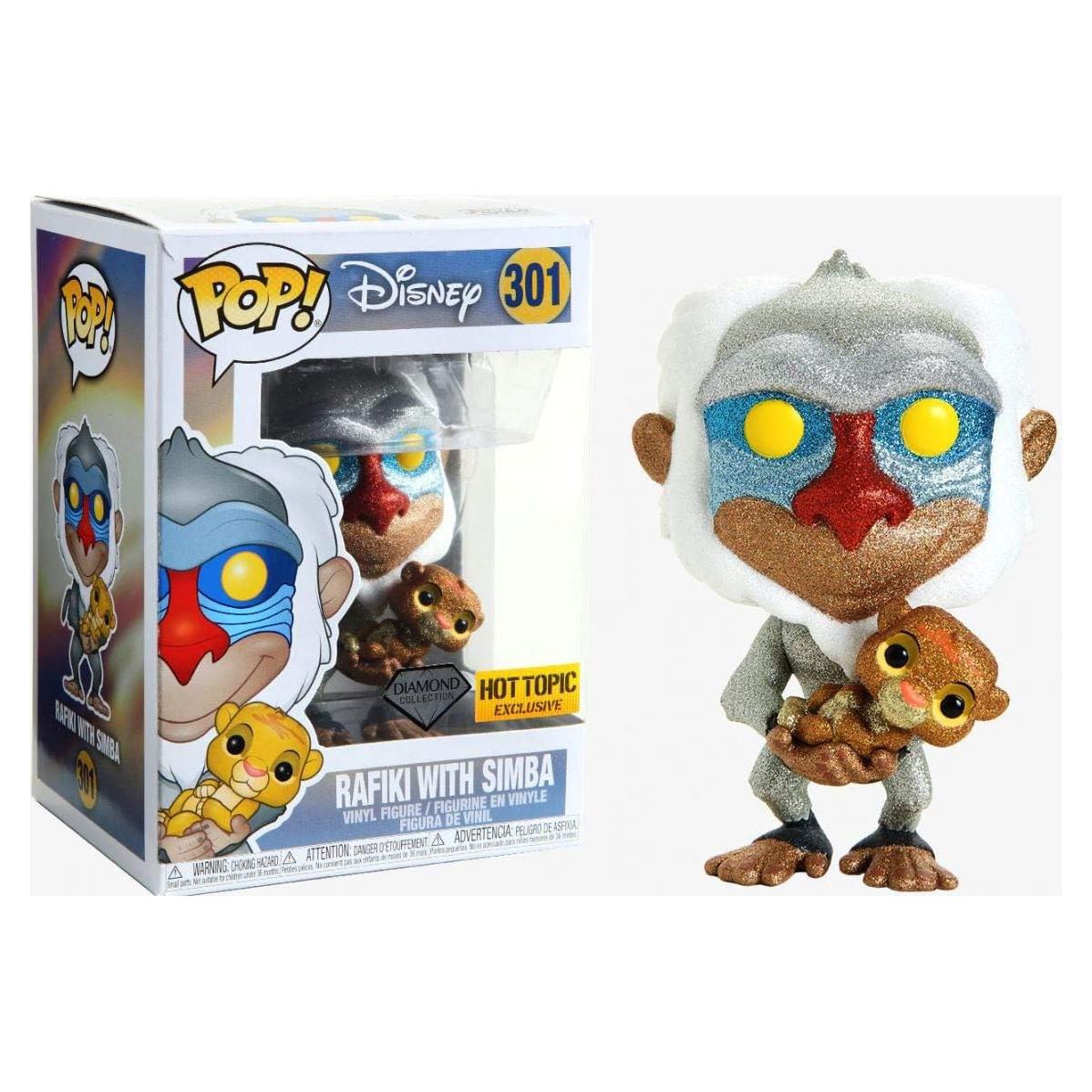 Funko POP! Disney Rafiki con Simba - Colección Diamond