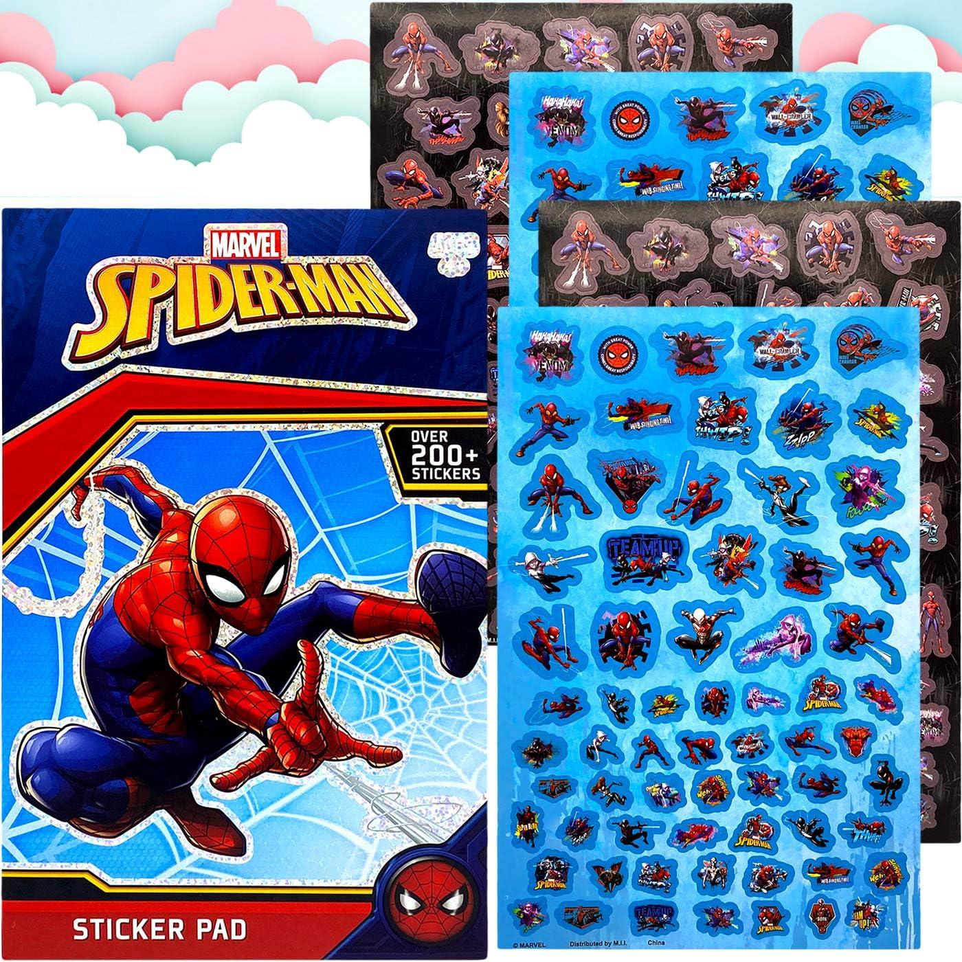 Libro de Stickers Spiderman Disney 200+ para Manualidades