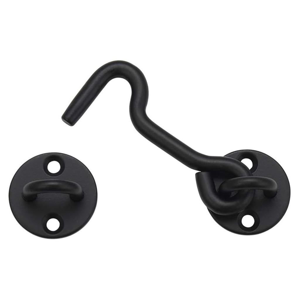 Gancho y Pestillo de Privacidad Raswik 10 cm Negro