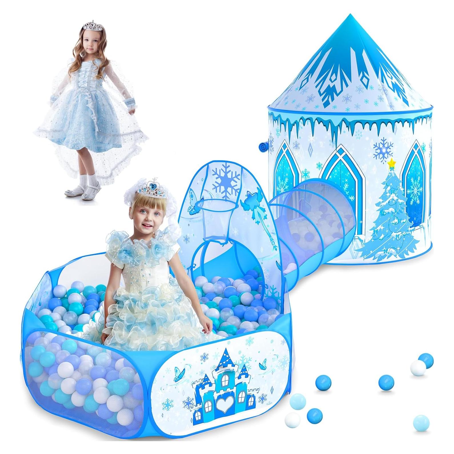 Tienda de Juego 3 en 1 Frozen - Casa, Túnel y Pelotas
