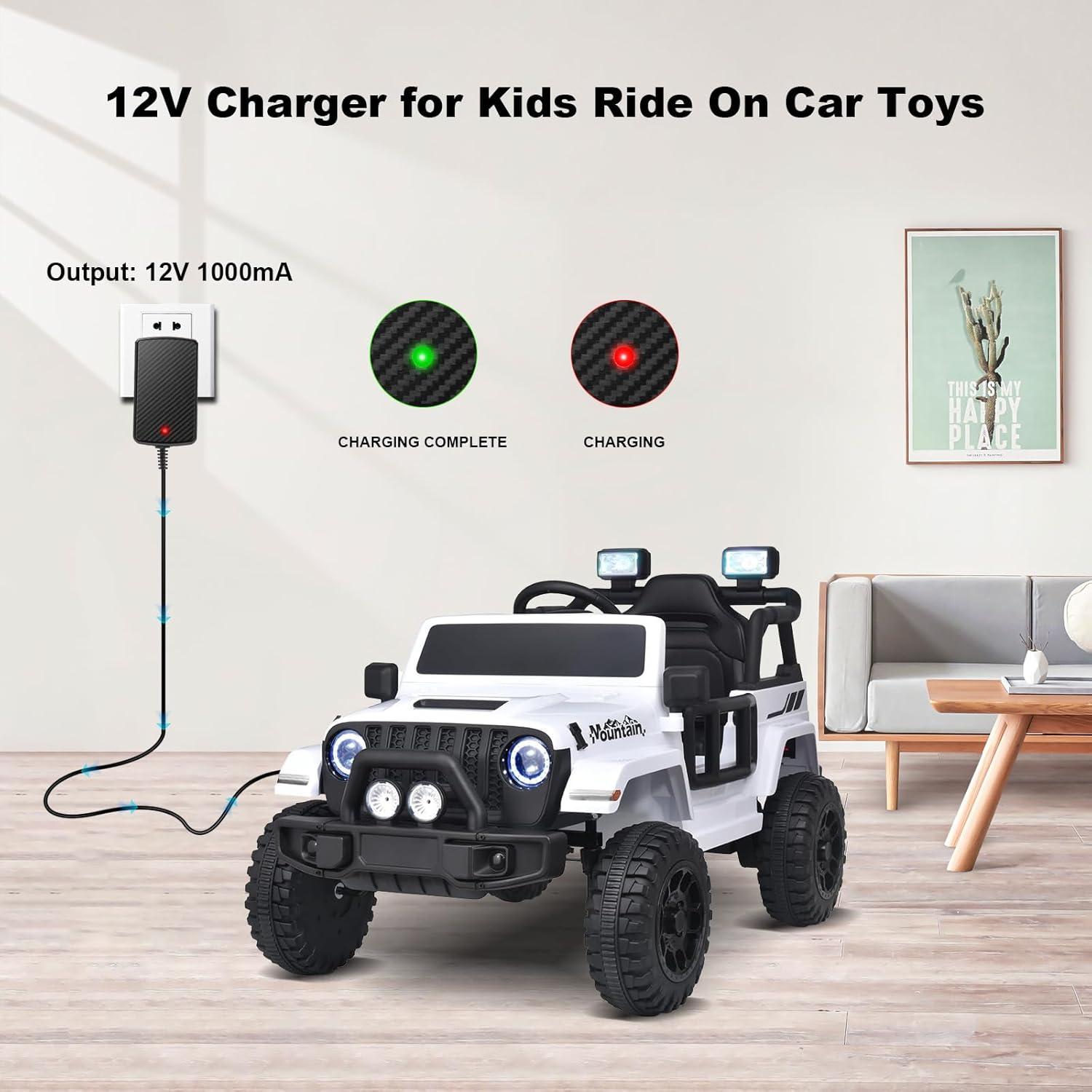 Cargador 12V Venshun para coches eléctricos niños