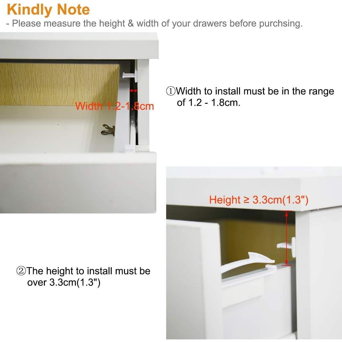 Cerraduras de Seguridad para Niños Coolrunner - 8 Piezas