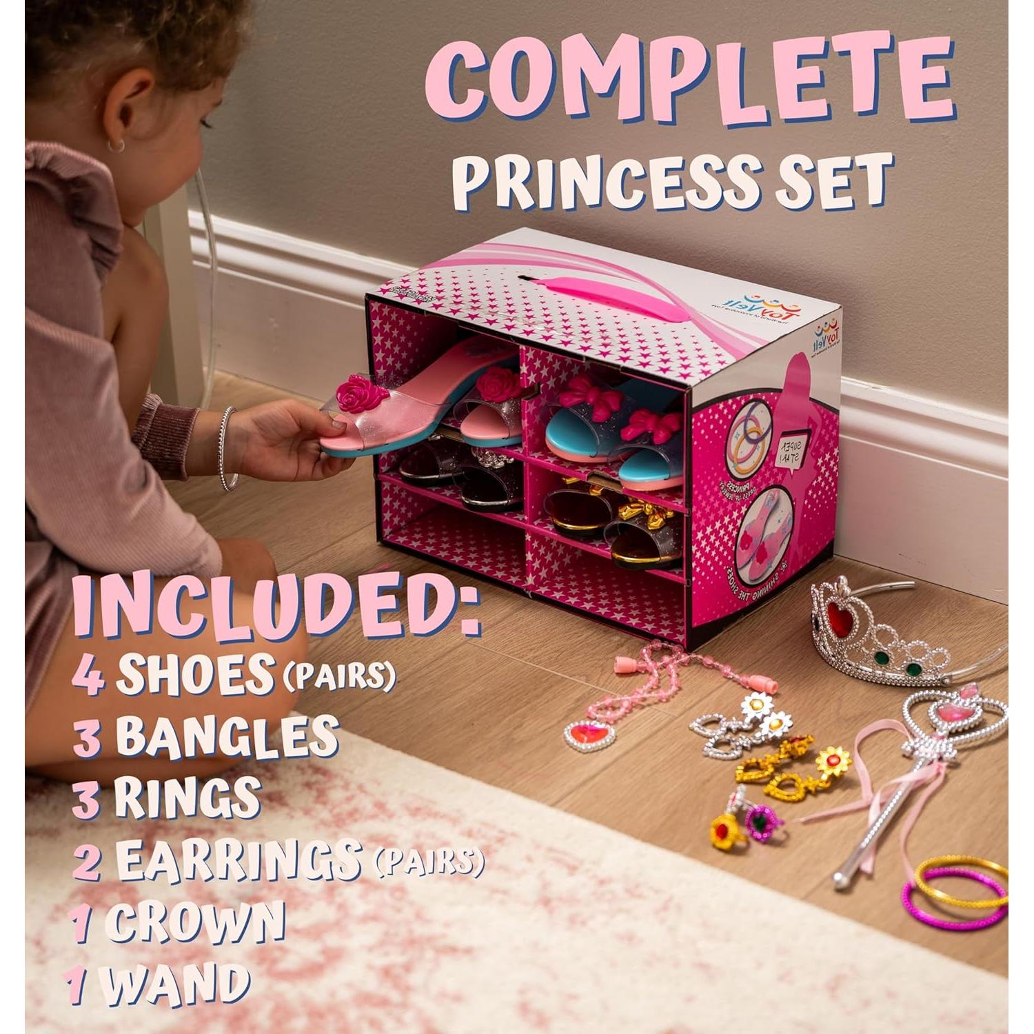 Juego de Princesa ToyVelt con Zapatos y Joyería - Rosa