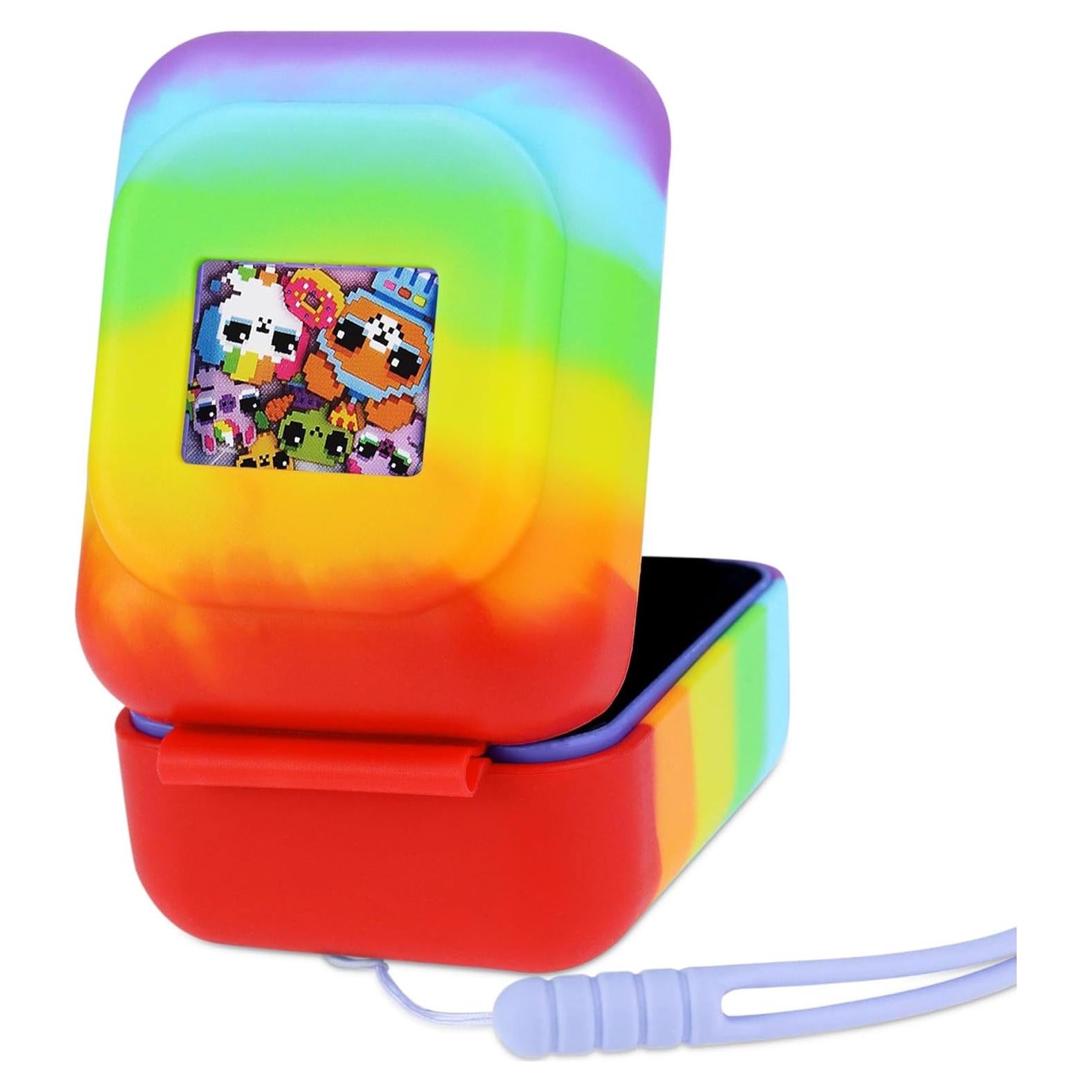 Funda de Silicona Arcoíris para Bitzee Mascota Digital