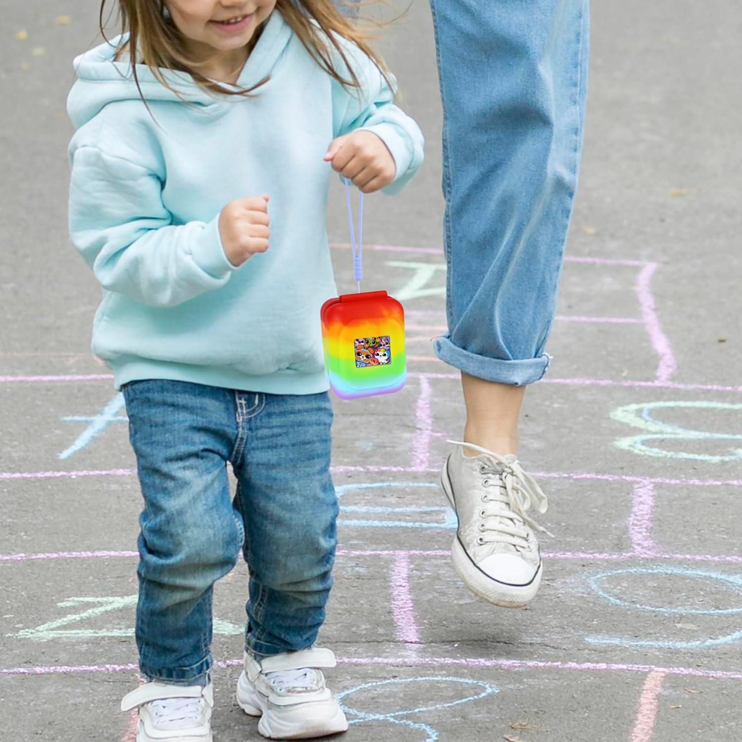 Funda de Silicona Arcoíris para Bitzee Mascota Digital