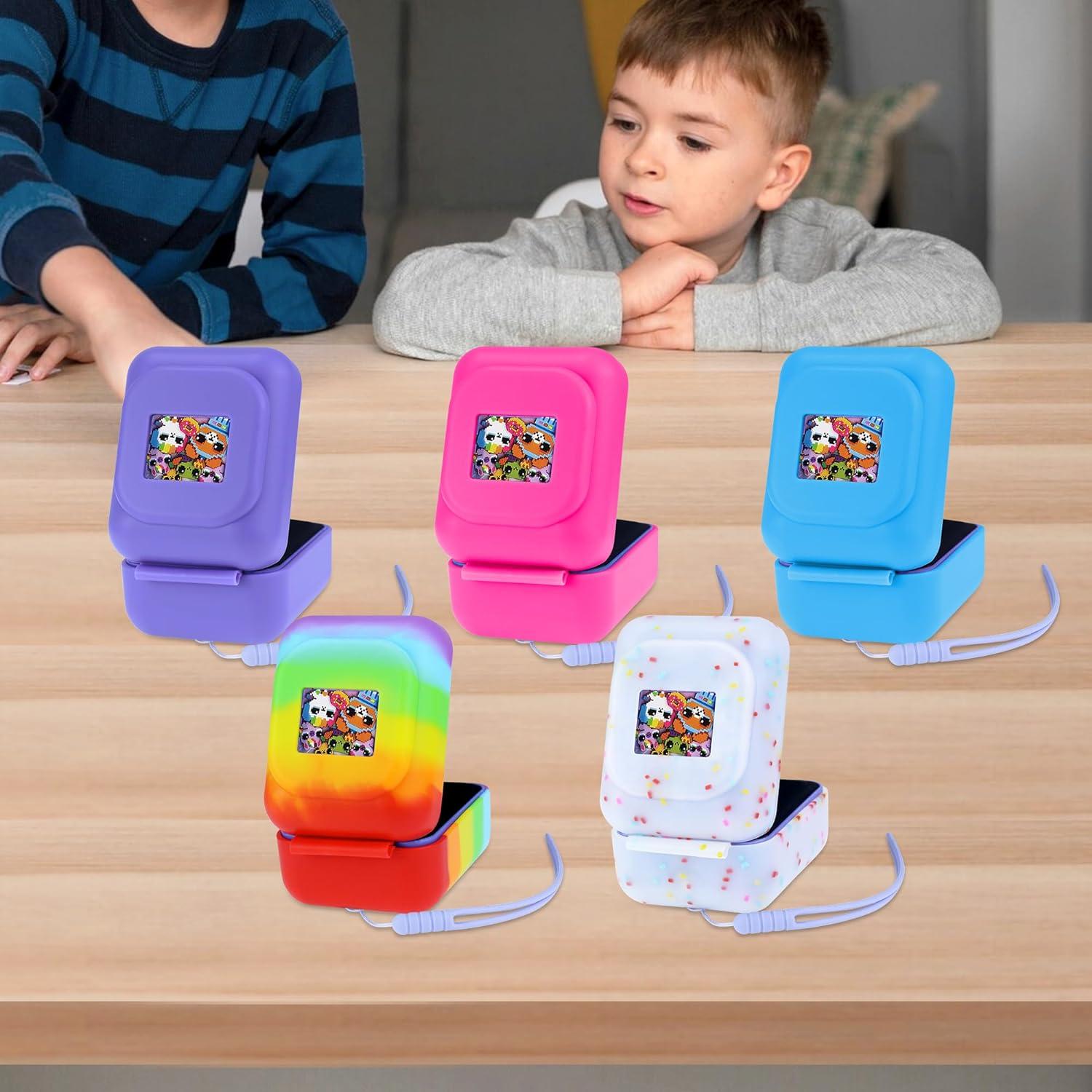 Funda de Silicona Arcoíris para Bitzee Mascota Digital