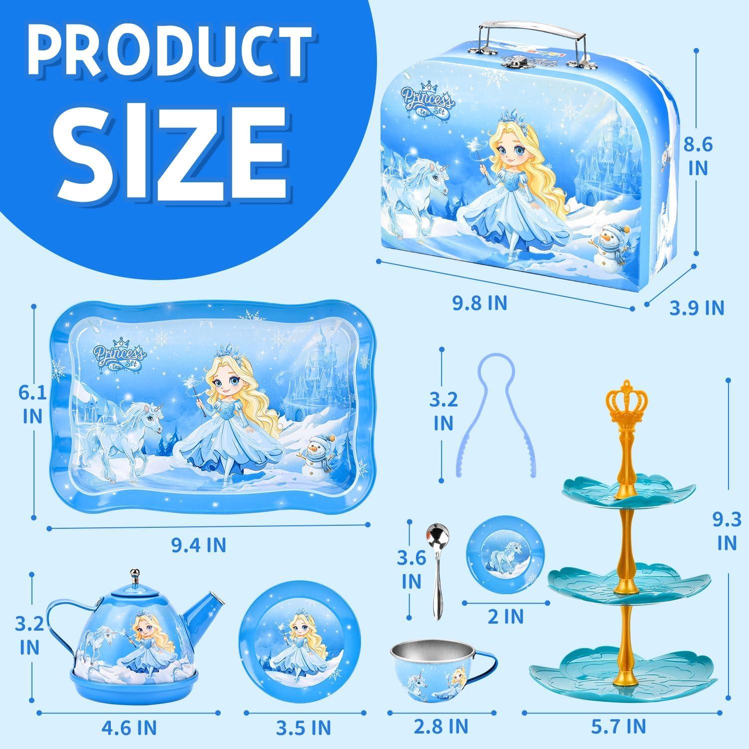 Juego de té de 43 piezas para princesas - QUN HUI