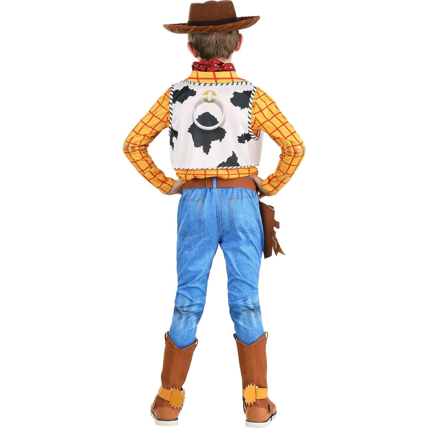 Disney Toy Story Woody Costume for Kids, Woody Cowboy Costume for Disney Cosplay, Dress-Up Parties & Halloween