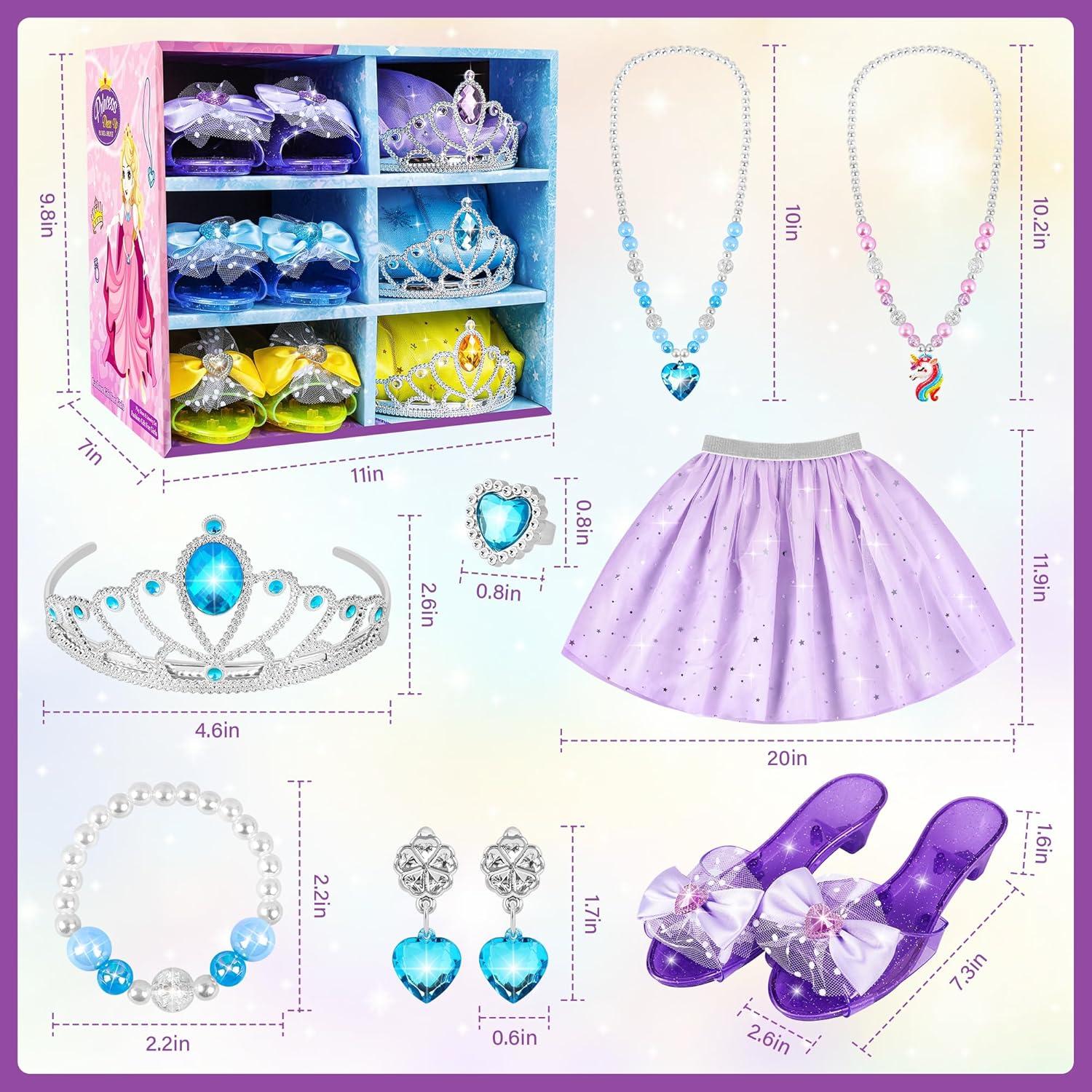 Conjunto de Joyería Princesa Boutique KKONES 3 Faldas y Zapatos