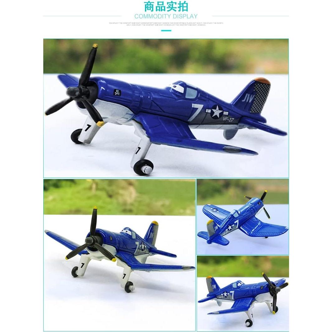 Avión Planes No.7 Dusty Crophopper 11 cm Metal Diecast