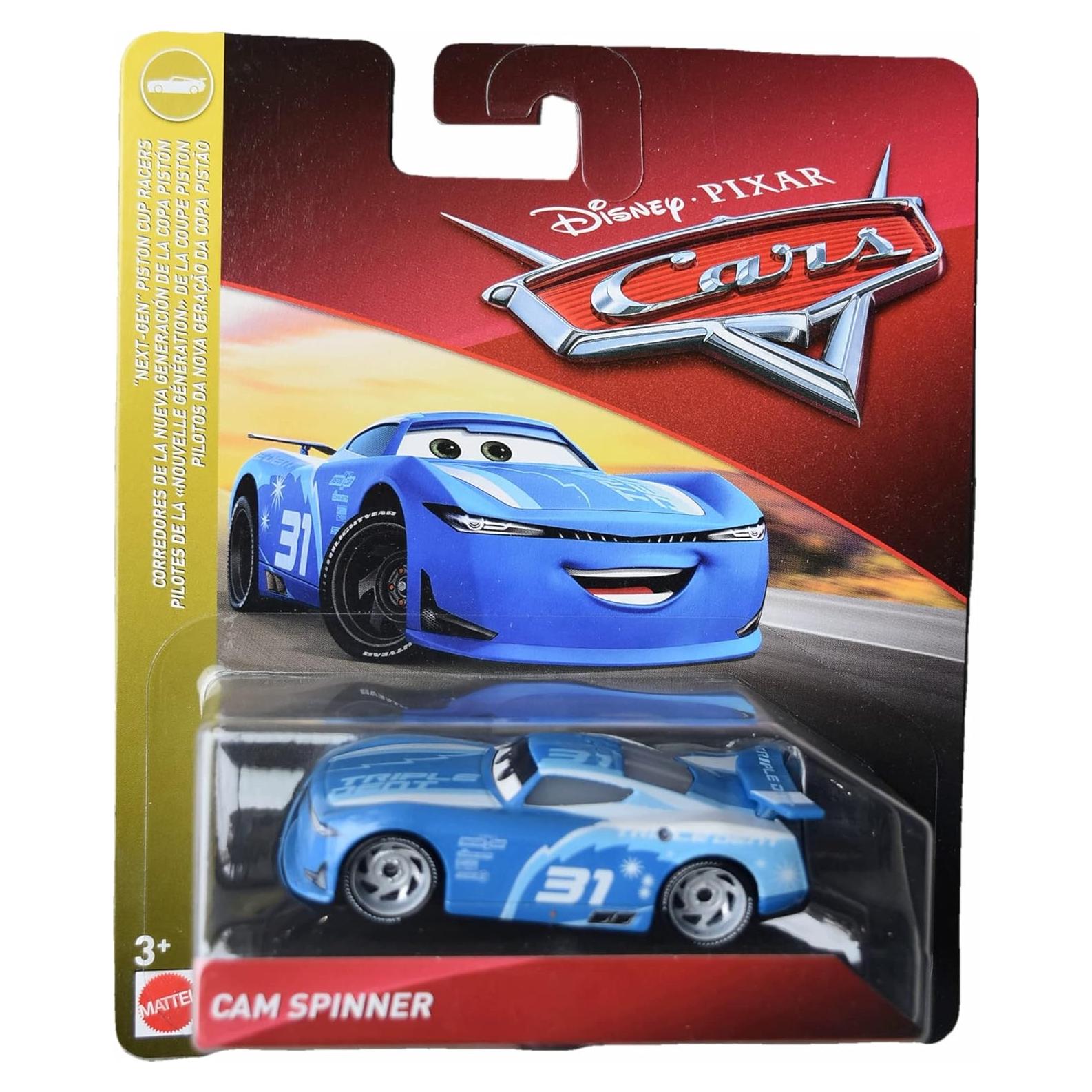 Auto a Escala Disney Pixar Cars Cam Spinner 1:55 Mattel