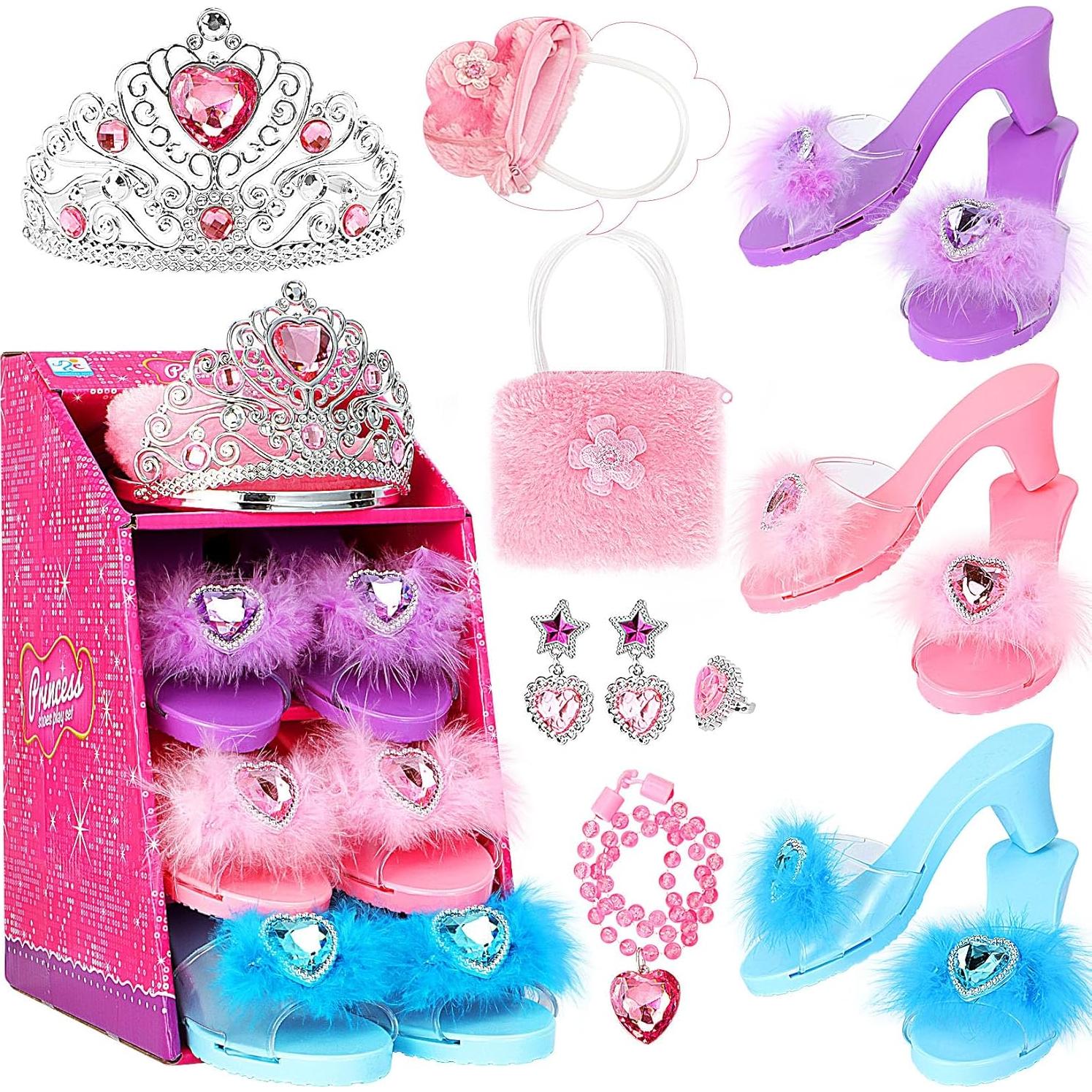 Conjunto de Disfraces de Princesa Jaolex - 3 Pares de Zapatos