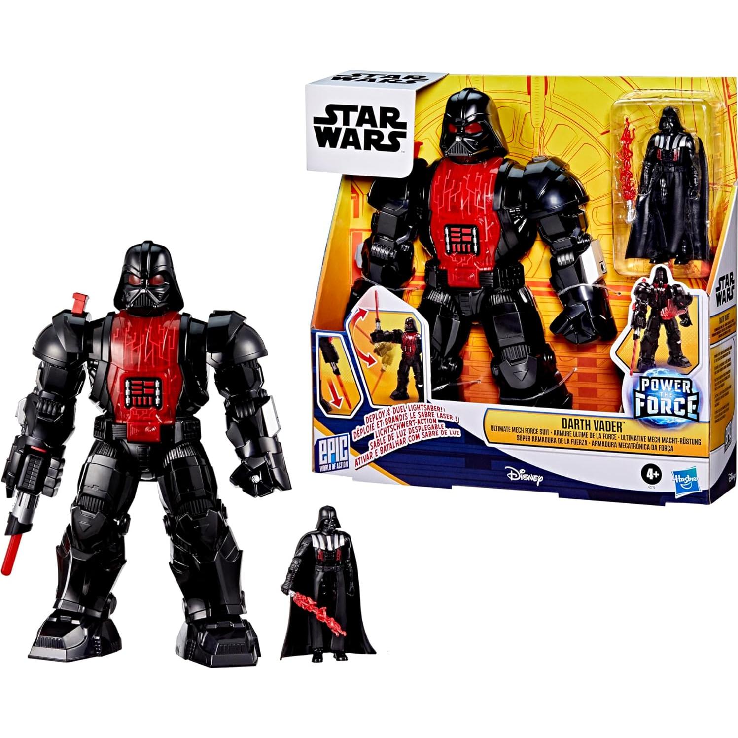 Traje Mecánico Darth Vader 28 cm + Figura 10 cm Star Wars
