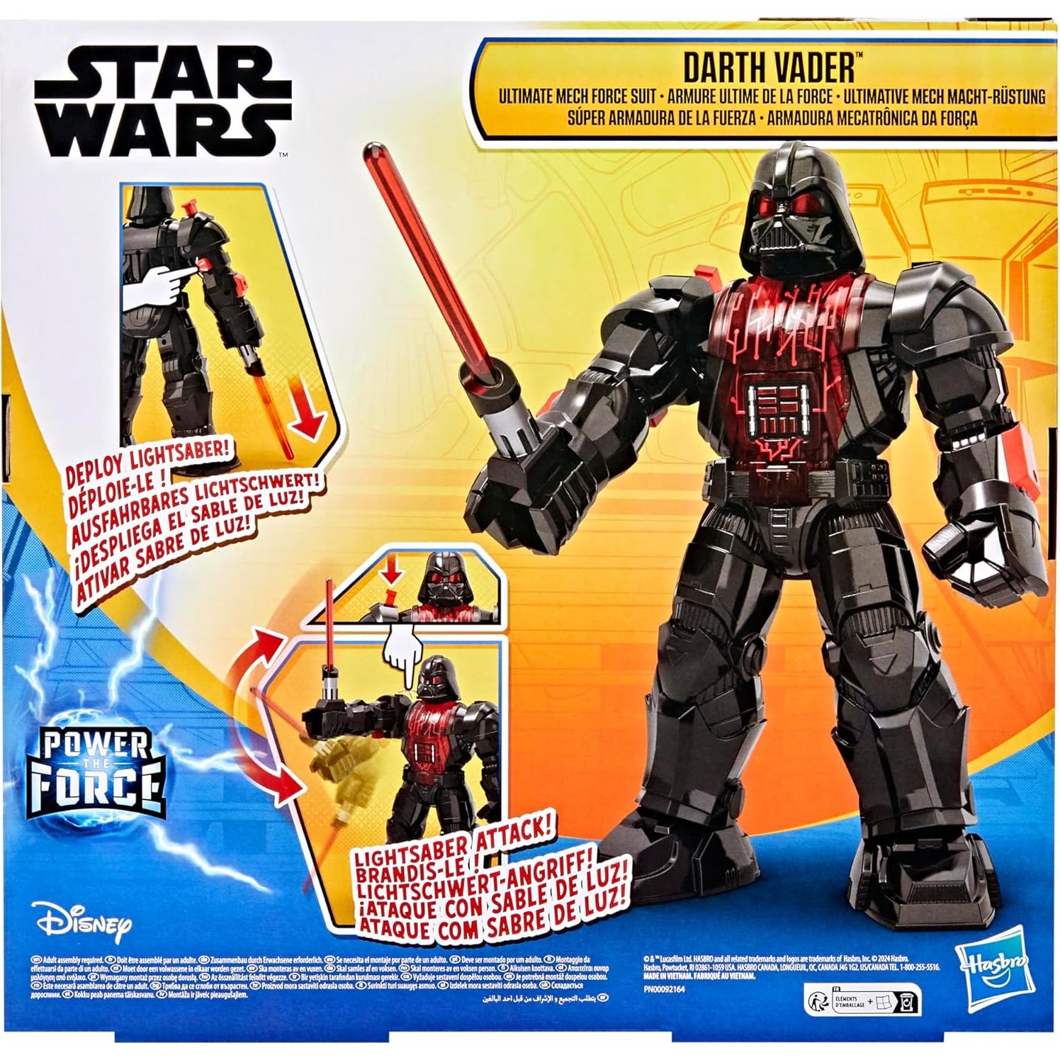 Traje Mecánico Darth Vader 28 cm + Figura 10 cm Star Wars