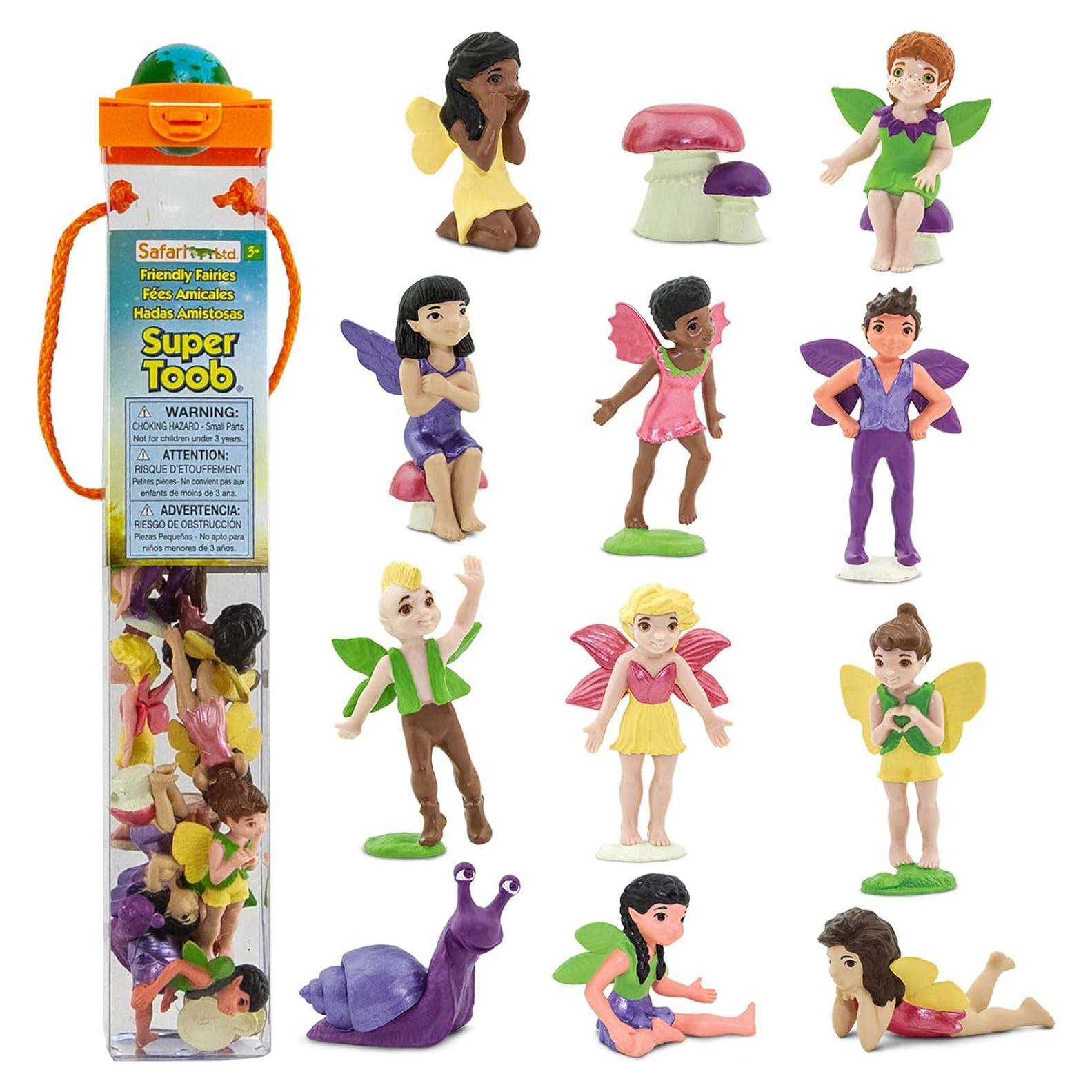 Figuras de Hadas Amigables Safari Ltd. - 10 Piezas Pintadas