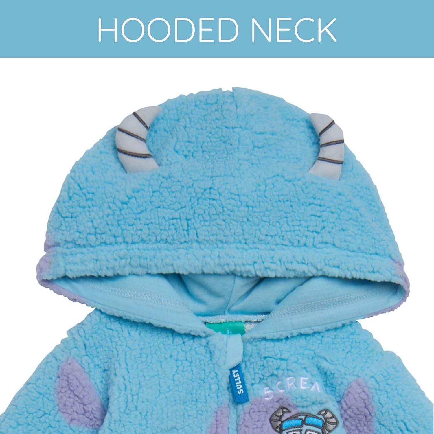 Disney Winnie the Pooh Mickey Mouse Lilo & Stitch Jack Skellington Monsters Inc Baby Zip Up Coverall Newborn to Infant Sizes