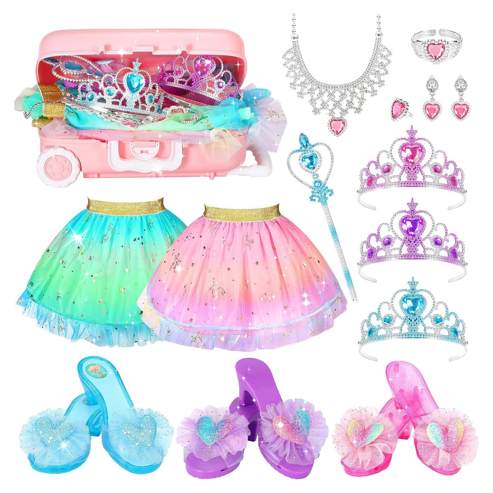 Juego de Disfraces de Princesa LIMIROLER 19 Piezas para Niñas