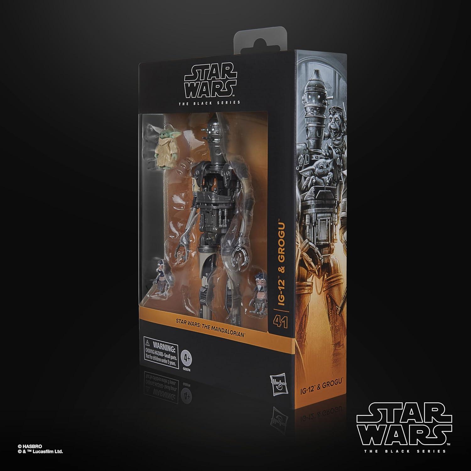 Figura de Acción Star Wars IG-12 y Grogu 15 cm Hasbro
