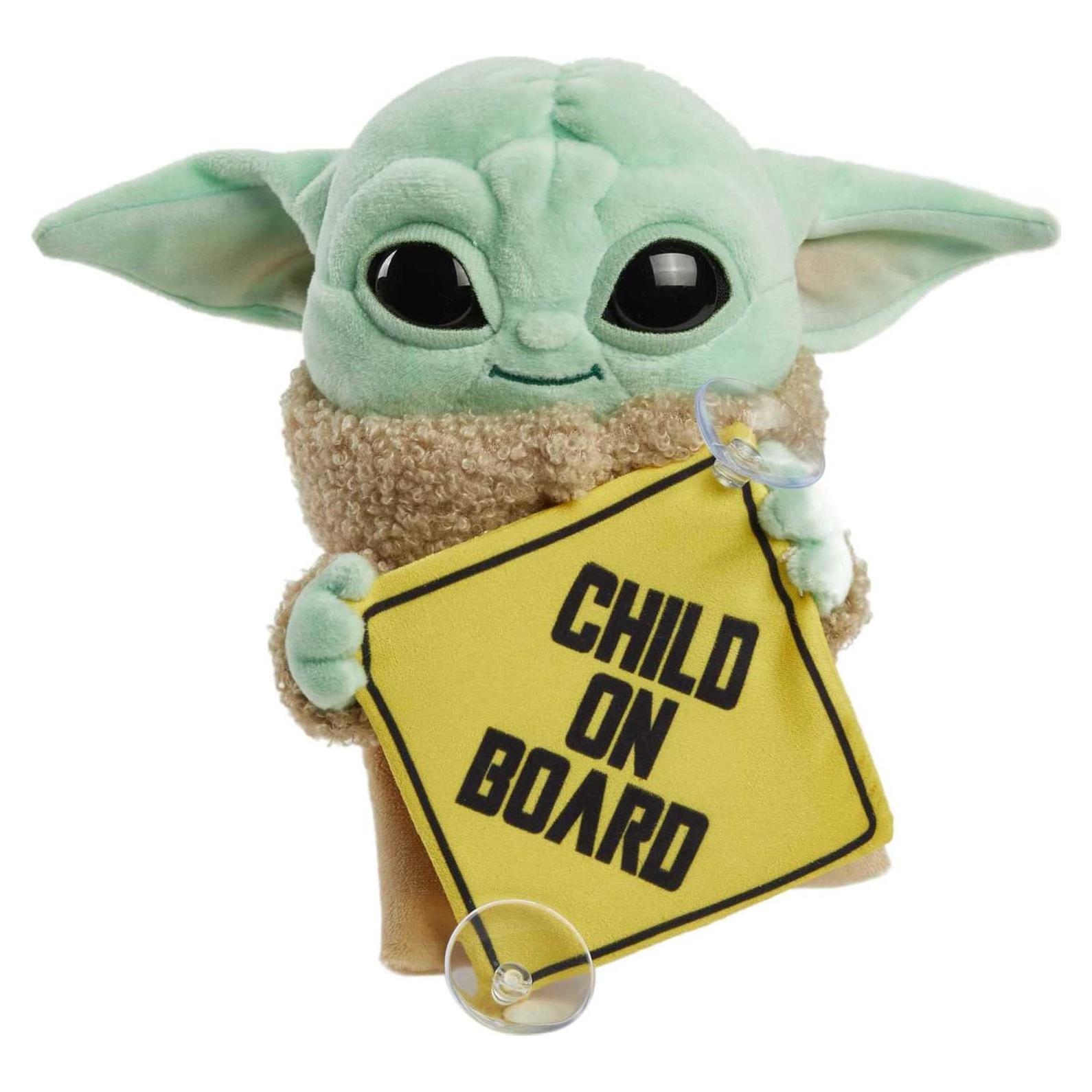 Cartel Niños a Bordo Grogu Star Wars 20 cm Juguete Peluche
