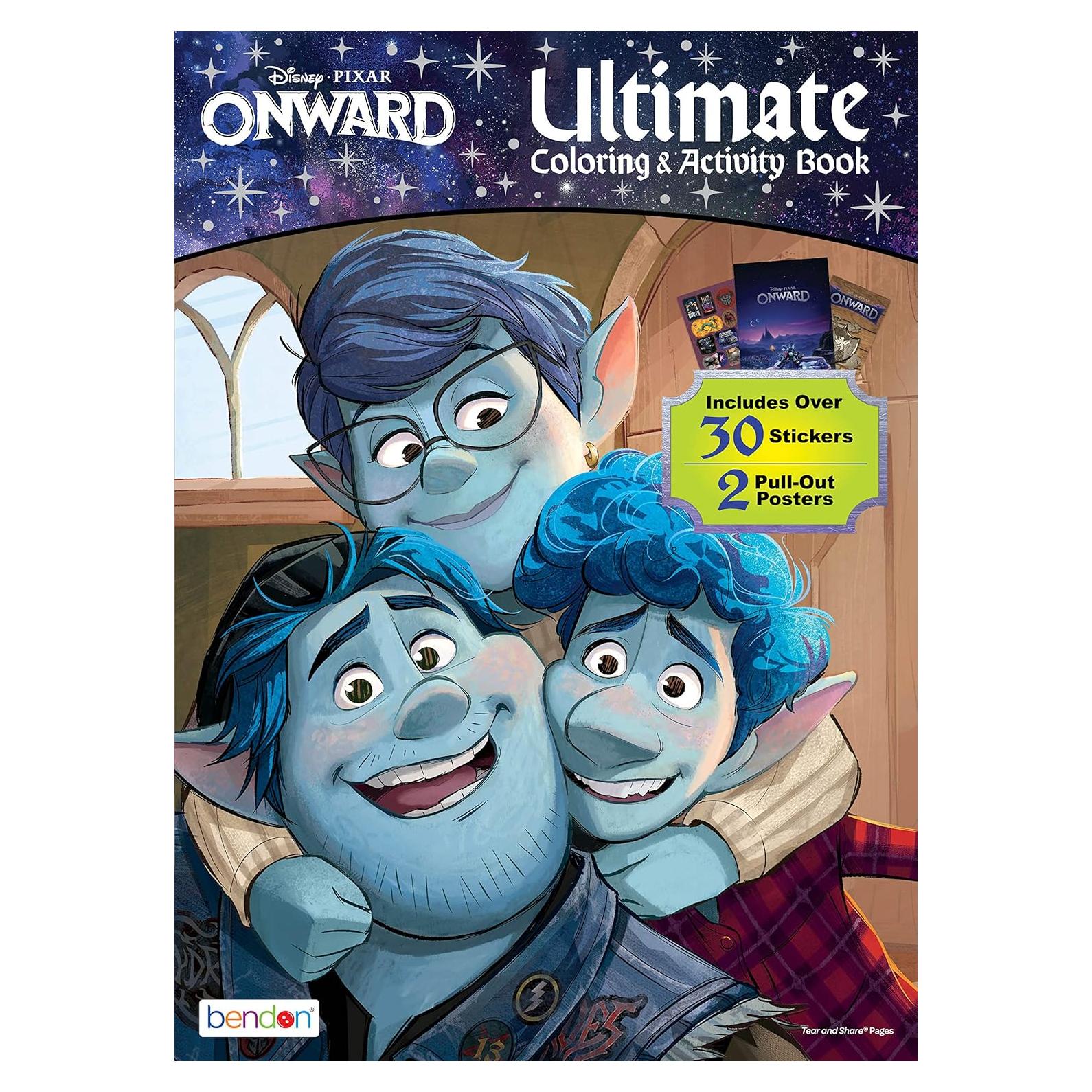 Libro de Colorear Disney Pixar Onward 32 Páginas Bendon