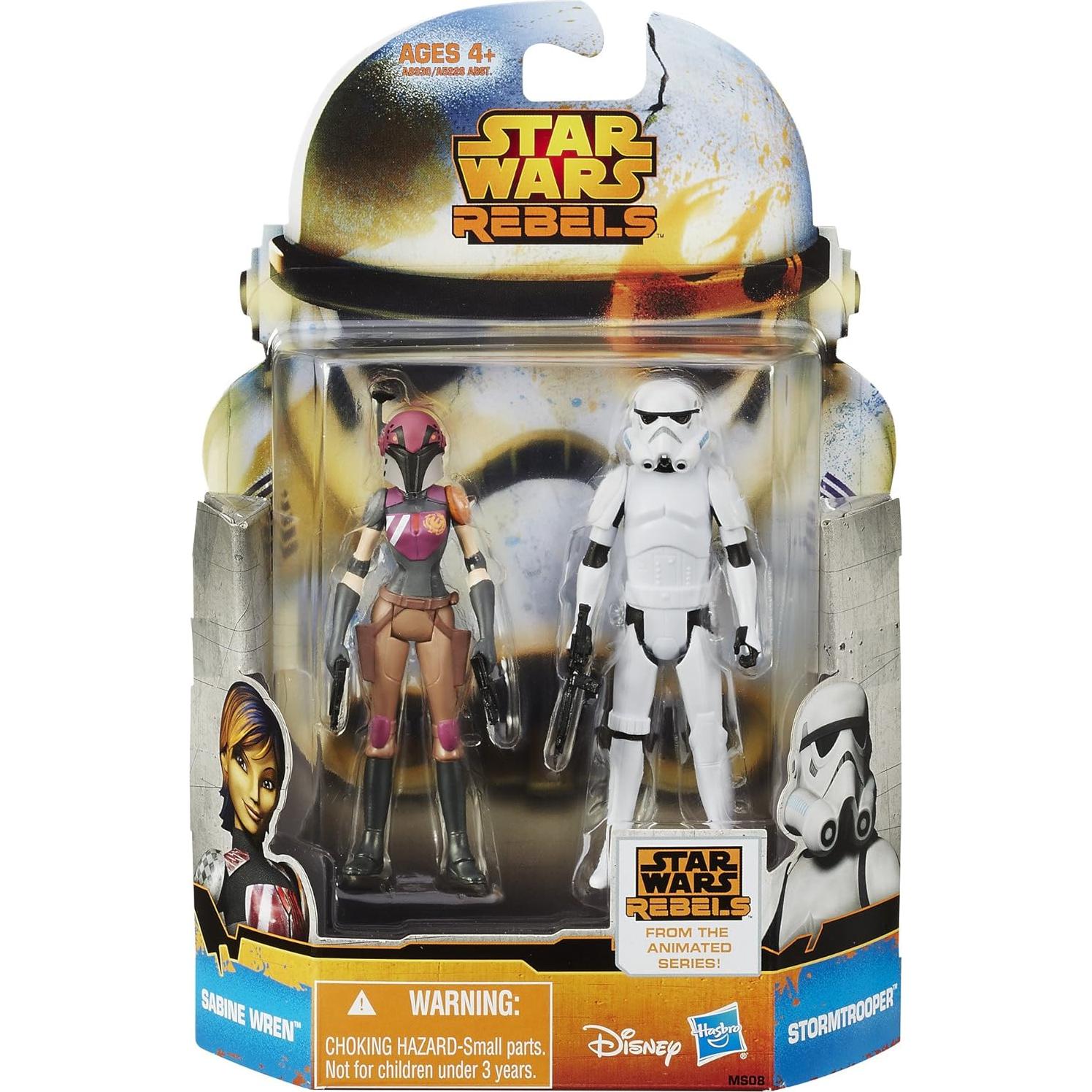 Figura Star Wars Hasbro Sabine y Stormtrooper 21 cm