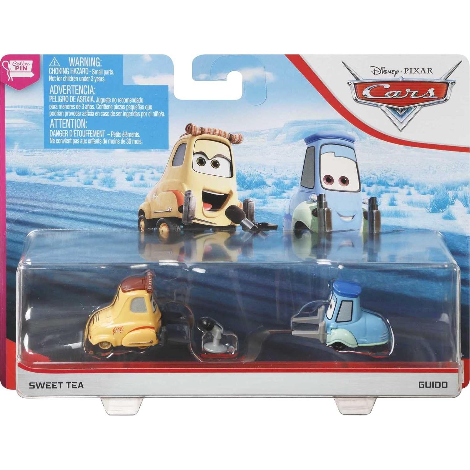 Juguetes Disney Cars 2-Pack Luigi y Té Dulce - Mattel