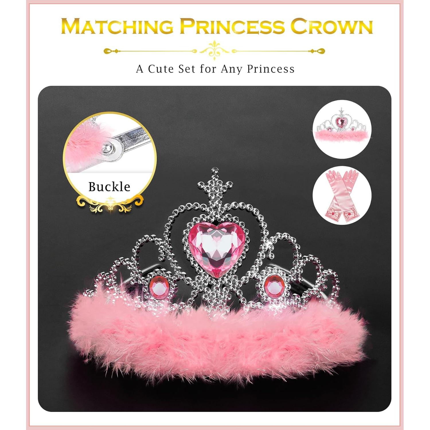 Set de Disfraz de Princesa BIBUTY 7 Piezas para Niñas