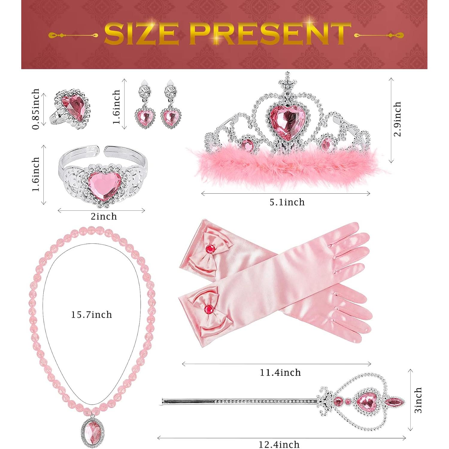 Set de Disfraz de Princesa BIBUTY 7 Piezas para Niñas