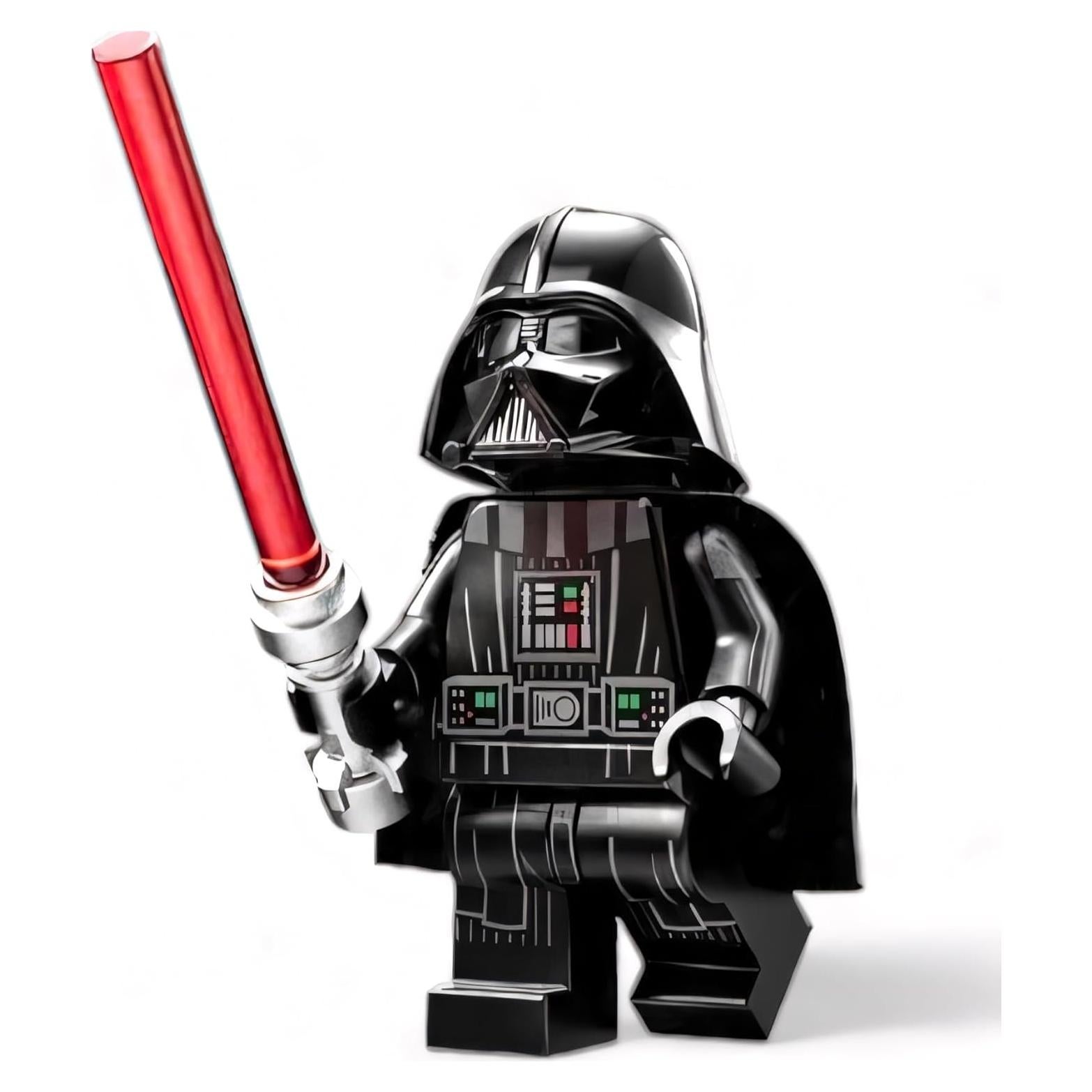 LEGO Minifigura Darth Vader con Sable de Luz y Capa Negra