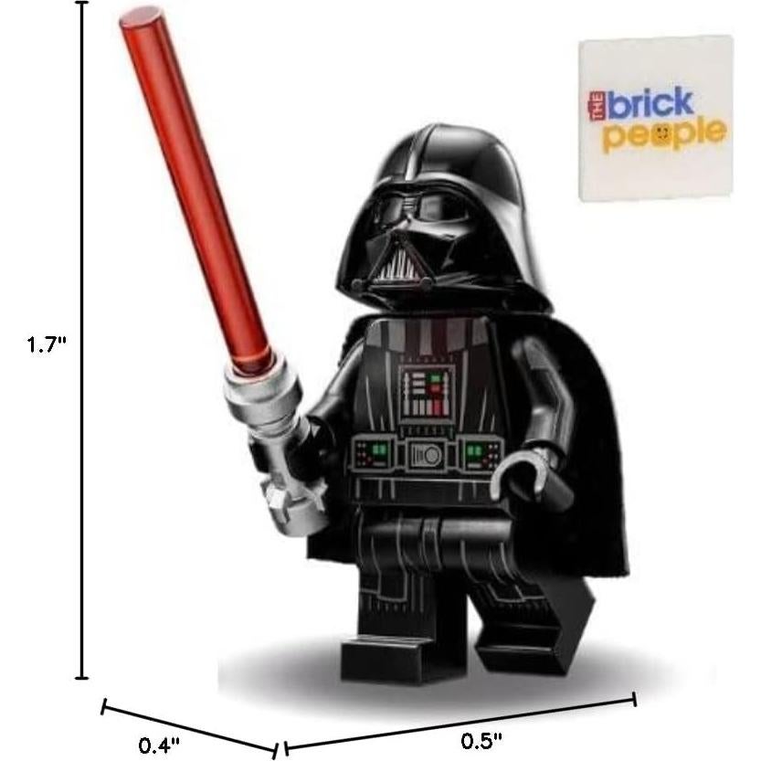 LEGO Minifigura Darth Vader con Sable de Luz y Capa Negra