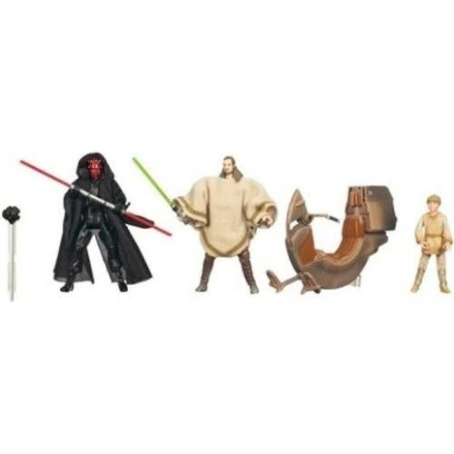 Star Wars Paquete de Batalla Hasbro - Darth Maul, Qui-Gon y Anakin