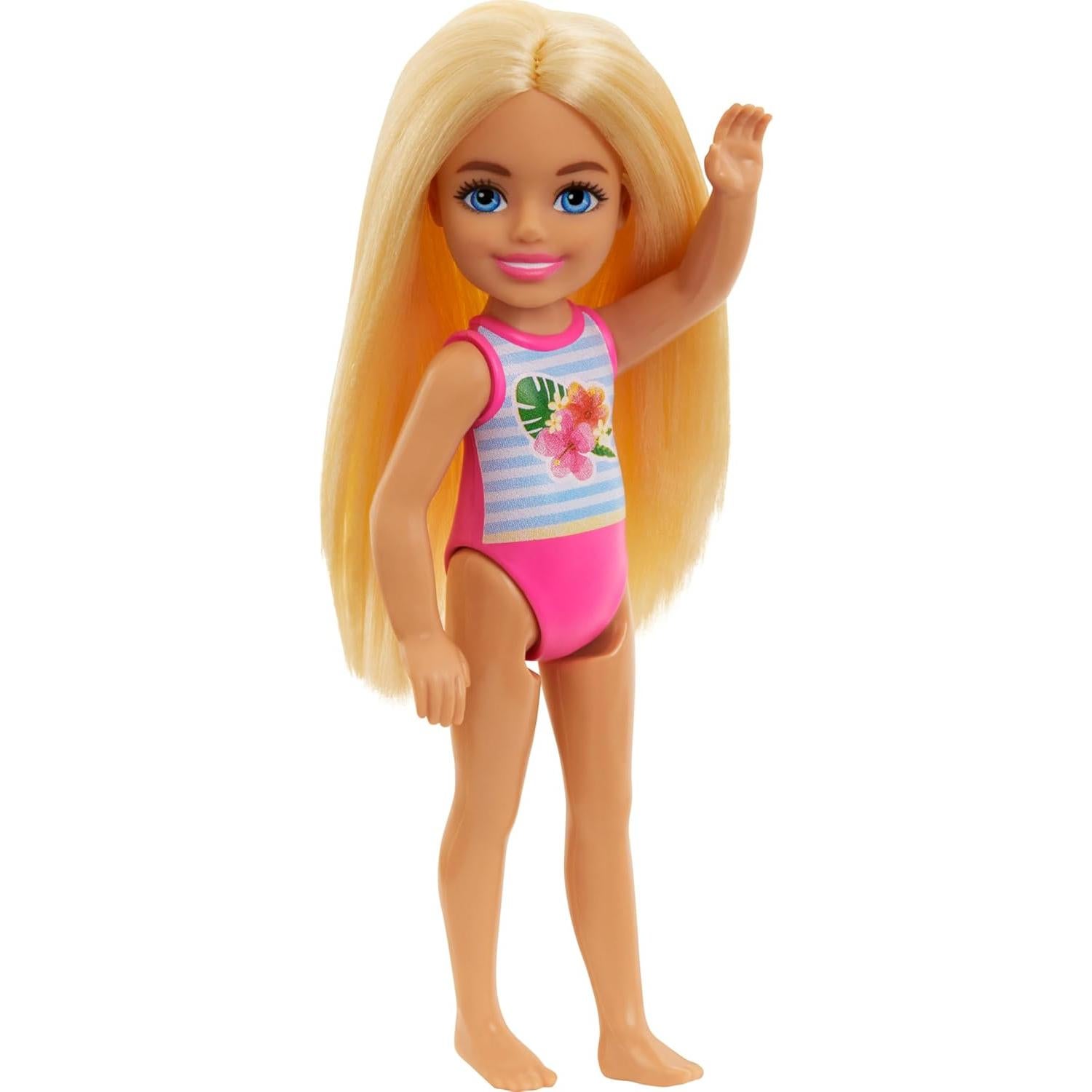 Muñeca Barbie Chelsea con Traje de Baño Floral - Mattel