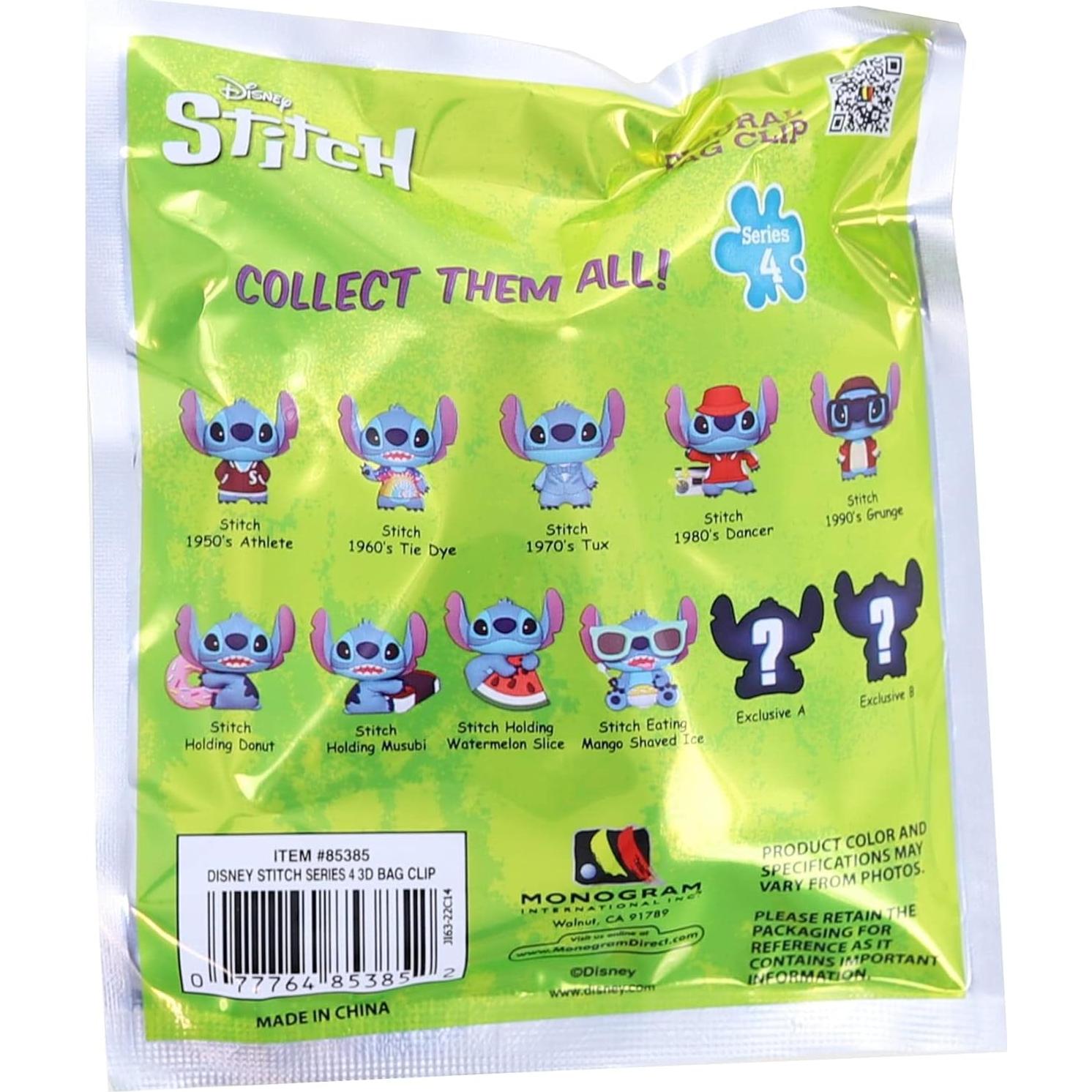 Llavero Figural 3D Disney Lilo y Stitch Serie 4 Aleatorio