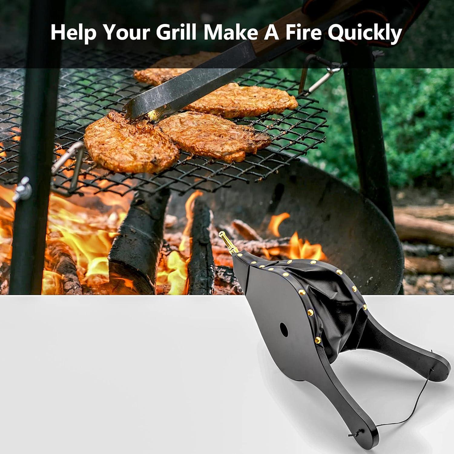 Campana Sopladora de Chimenea Foedo 48x20 cm Negra